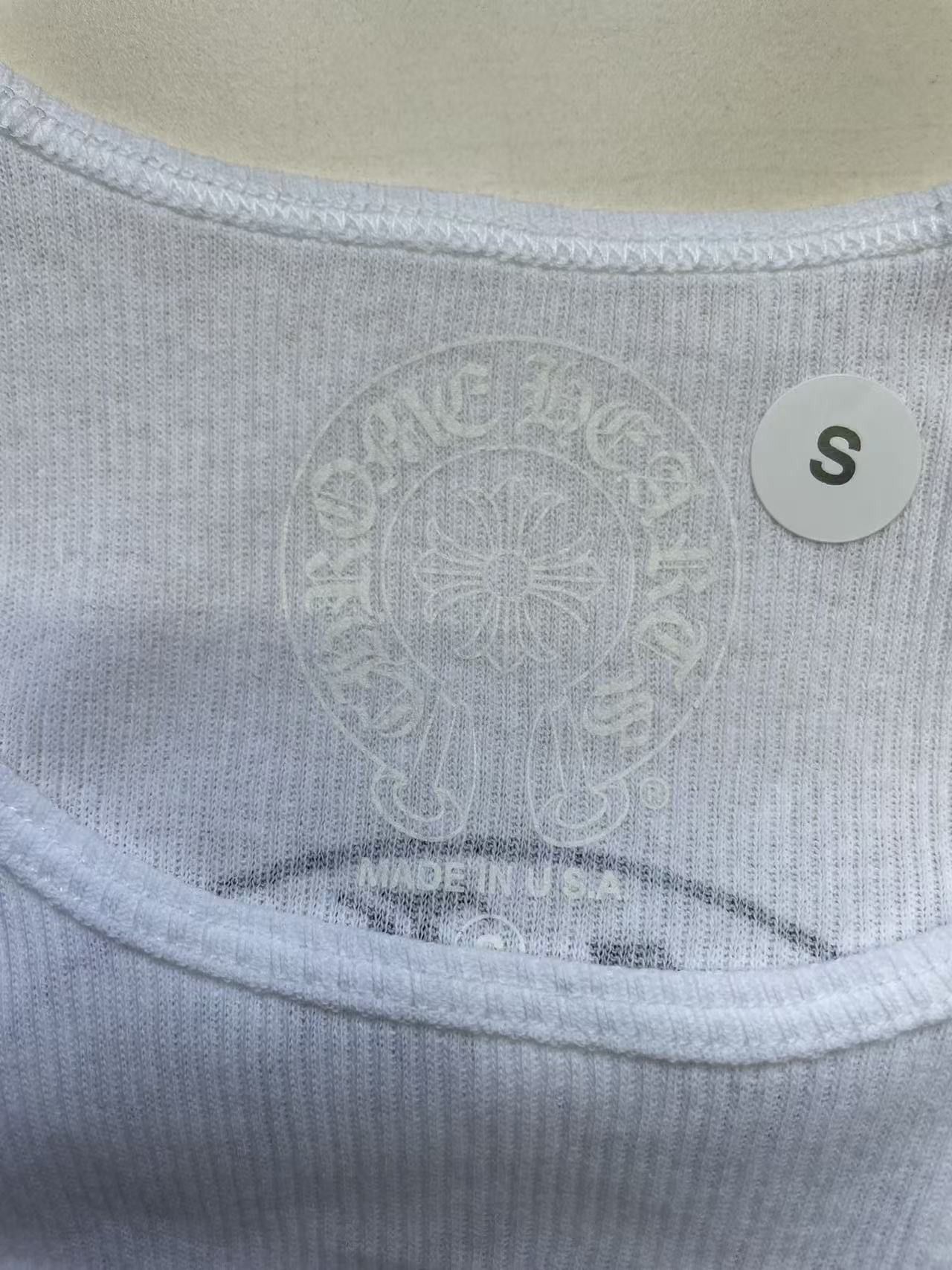 Chrome Hearts Chrome Hearts Horseshoe Logo White Tank Top Size L / US 10 / IT 46 - 5 Thumbnail