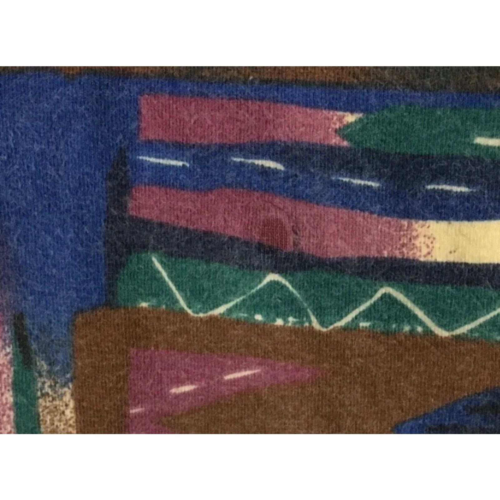 Speedo Vtg 90s Speedo Abstract Art All Over Print Leggings M USA Track Gym PE Beach Vaporwave 80s Womens Leggings Size 32" / US 10 / IT 46 - 3 Thumbnail