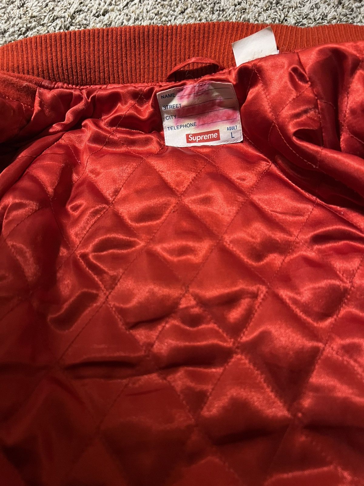 Supreme Supreme AEON FLUX - Red Varsity Jacket Size US L / EU 52-54 / 3 - 13 Thumbnail