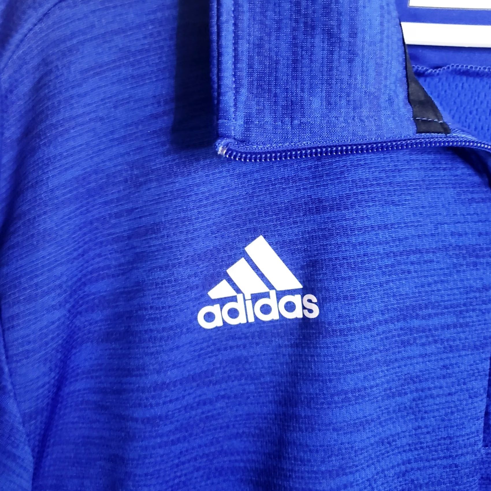 Adidas Adidas Men's L Blue 1/4 Zip Athletic Climalite Outdoors Sports Jacket Pullover Size US L / EU 52-54 / 3 - 5 Thumbnail