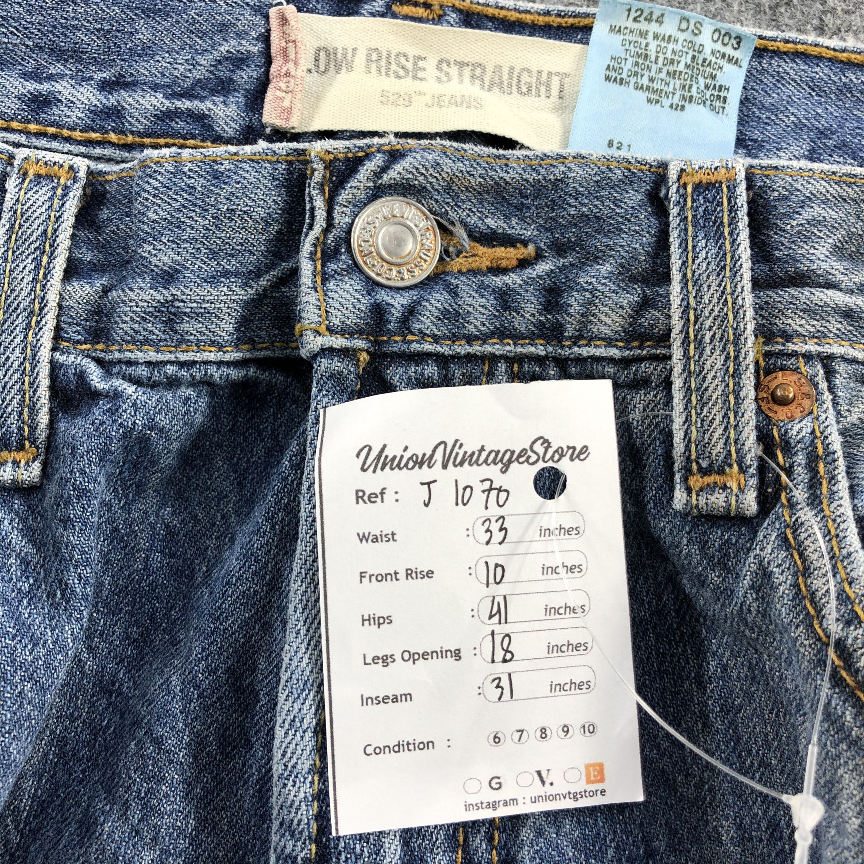 Levi's Dirty Vintage Levis Jeans Lot 529 Faded Blue Denim-J1070 Size US 33 - 11 Thumbnail