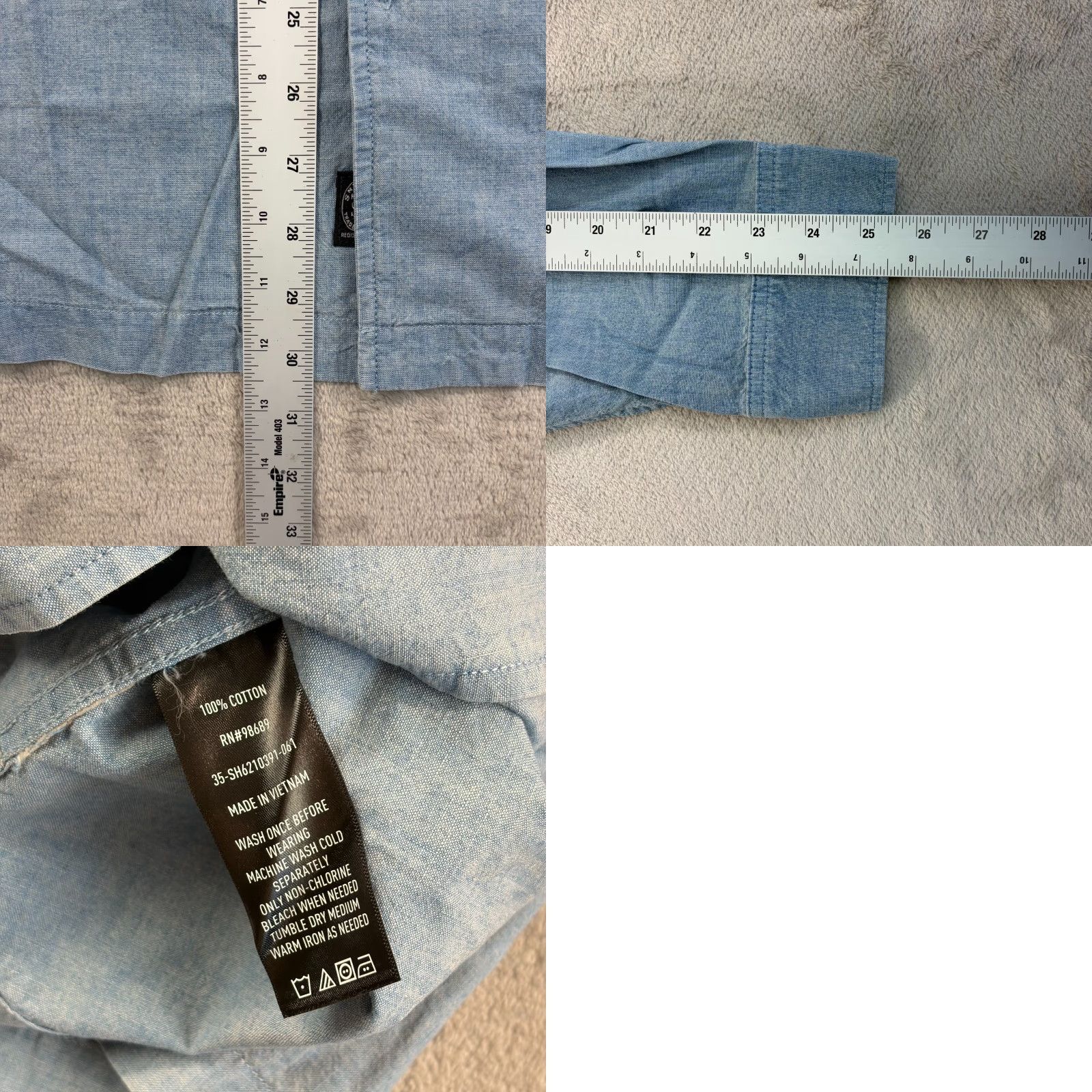 Todd Snyder Todd Snyder Relaxed Chambray CPO Overshirt Men XL NWT Bleached Indigo Button-Up Shirt Denim Blue Size US XL / EU 56 / 4 - 8 Thumbnail