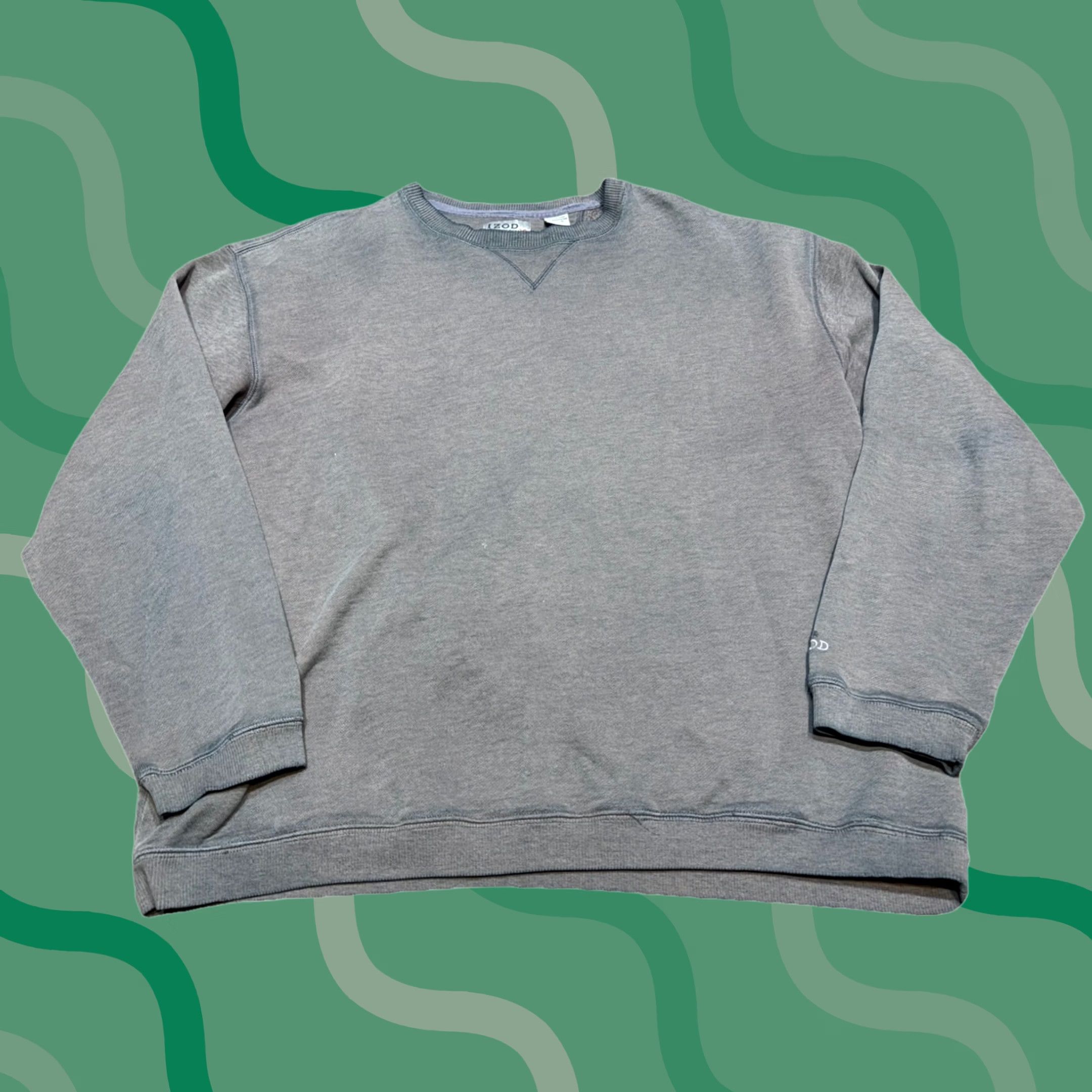 Vintage VINTAGE Sweatshirt 90s Gradient Distressed Sun Faded Large Gray Mens Size US L / EU 52-54 / 3 - 1 Thumbnail