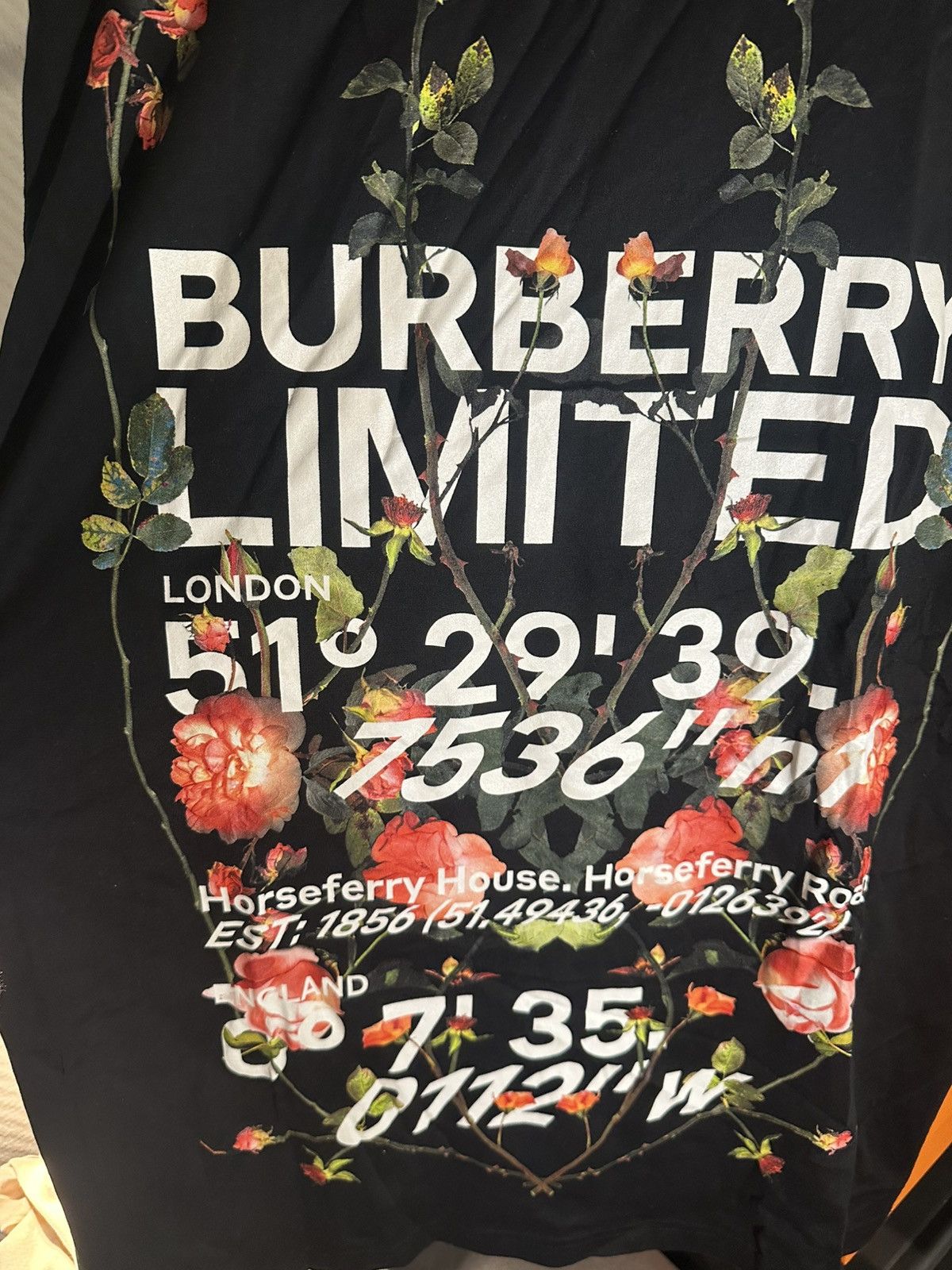 Burberry Burberry Limited Horseferry Flower T-Shirt Graphic Coordinat Size US M / EU 48-50 / 2 - 3 Thumbnail