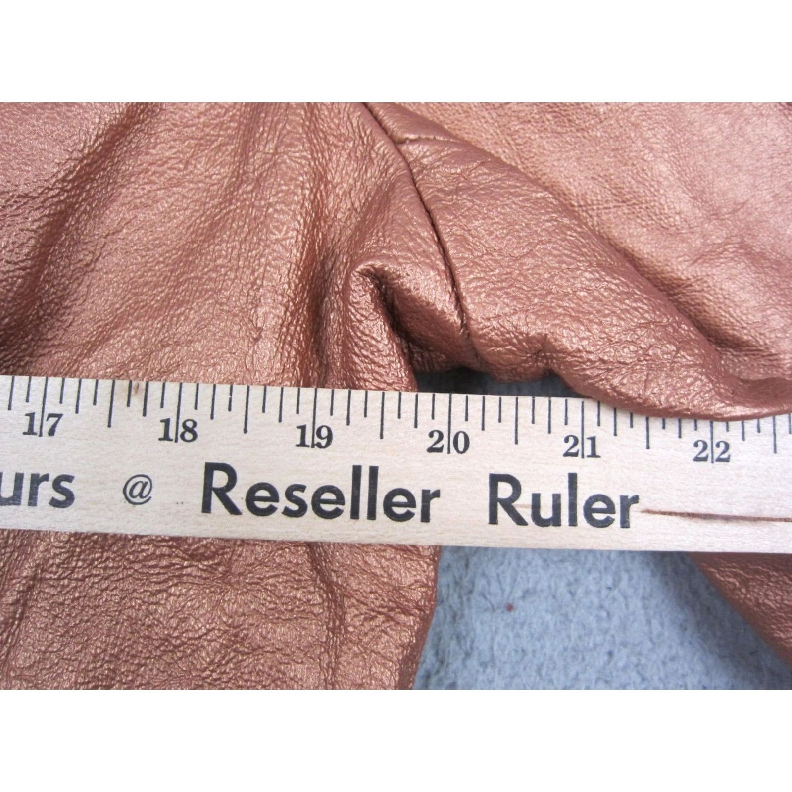 Vintage VINTAGE metrostyle Jacket Womens Size 16 Brown Copper Metallic Leather Cropped 90s Jacket Womens Mens Girls Size XXL / US 16-18 / IT 52-54 - 7 Thumbnail
