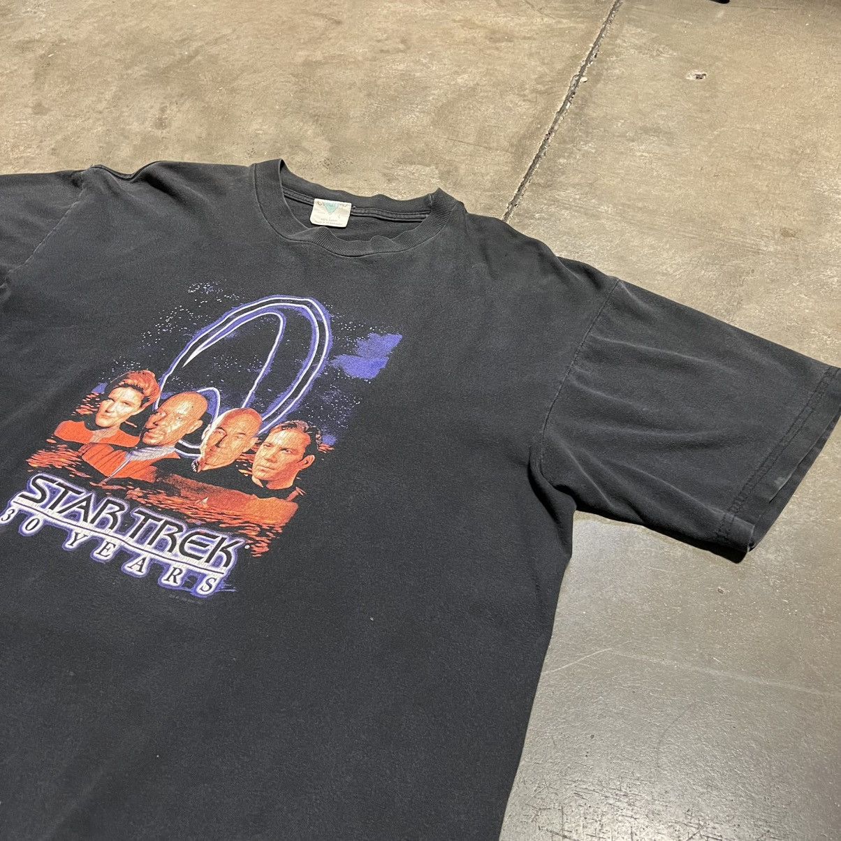 Vintage Vintage 90s Star Trek T shirt 30 Years Tv Movie Promo Faded Size US L / EU 52-54 / 3 - 5 Thumbnail
