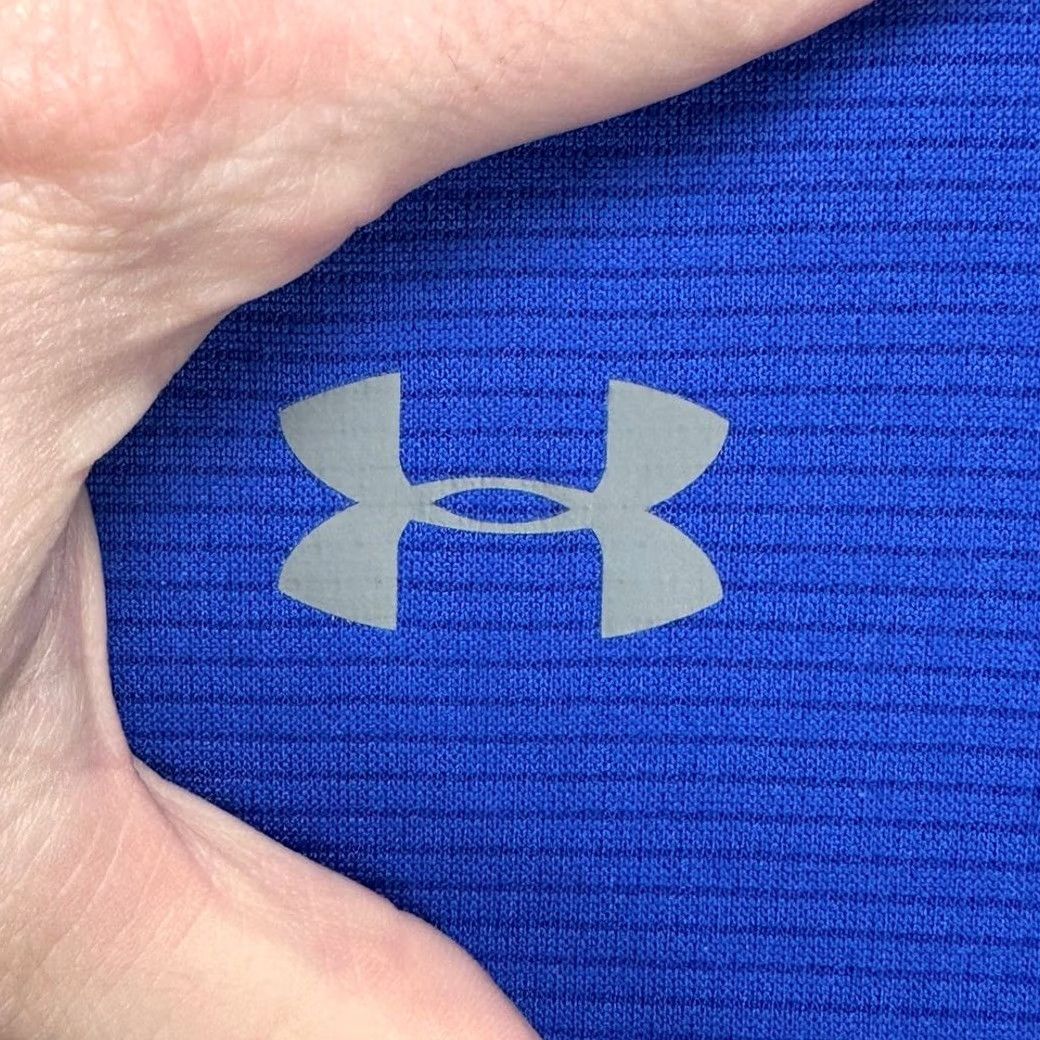 Under Armour Under Armour HeatGear Golf Polo Shirt Mens 2XL Blue Pinstripe Short Sleeve Collared Breathable Polo Shirt Golfing Rugby Outdoor Mens Size US XXL / EU 58 / 5 - 6 Thumbnail