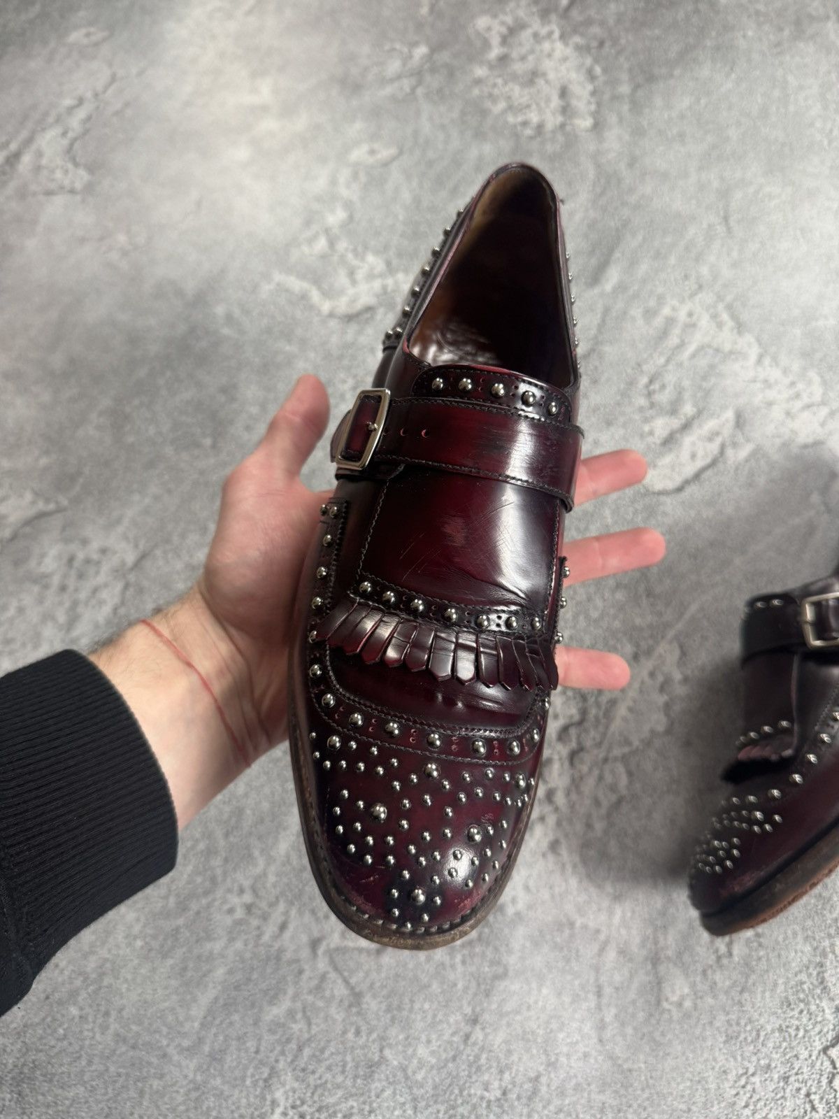 Church's Church’s Shanghai Leather Brogue Fringed Loafers monk shoes Size US 7.5 / IT 37.5 - 7 Thumbnail