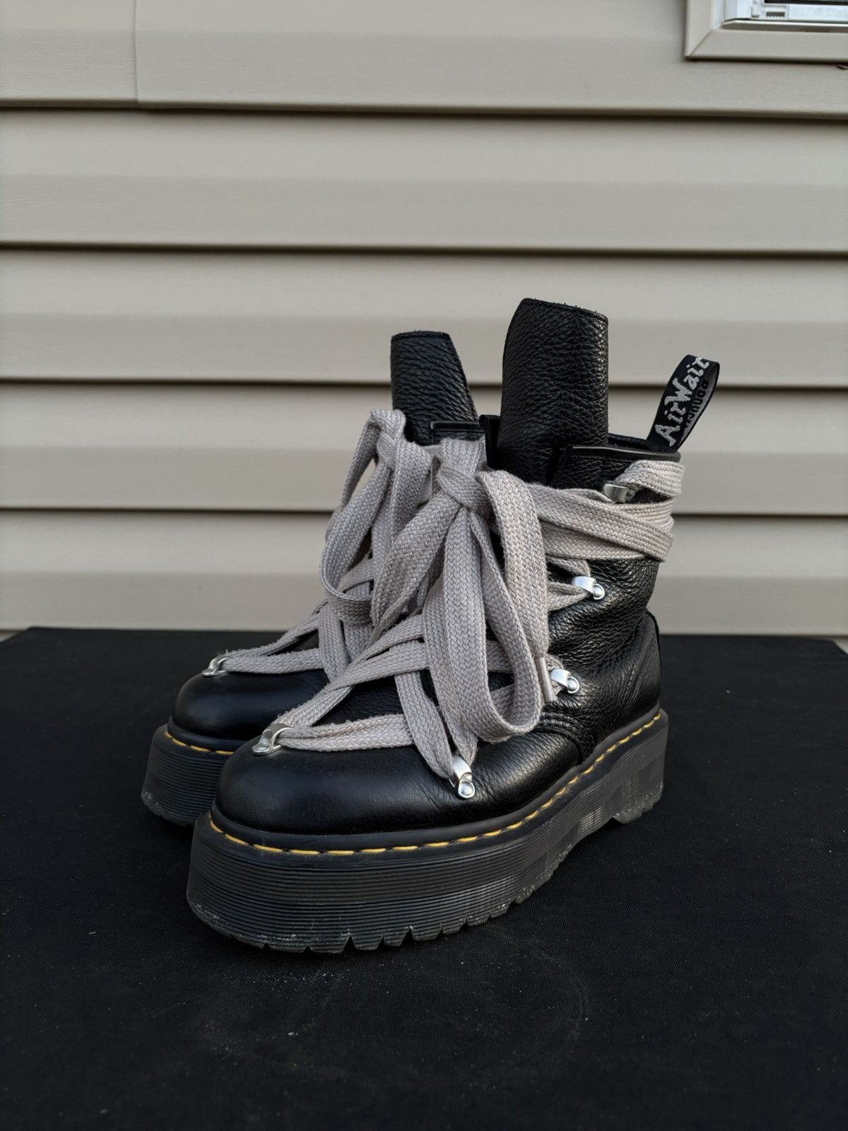 Dr. Martens × Rick Owens Rick Owens Dr. Martens 1460 Bex Pentagram Boots Size US 7.5 / EU 40-41 - 1 Thumbnail