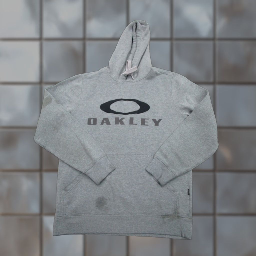 Oakley Oakley Vintage Hoodie Men M Gray Sweater Sweatshirt Center Logo y2k 2000 Grunge Size US M / EU 48-50 / 2 - 1 Thumbnail