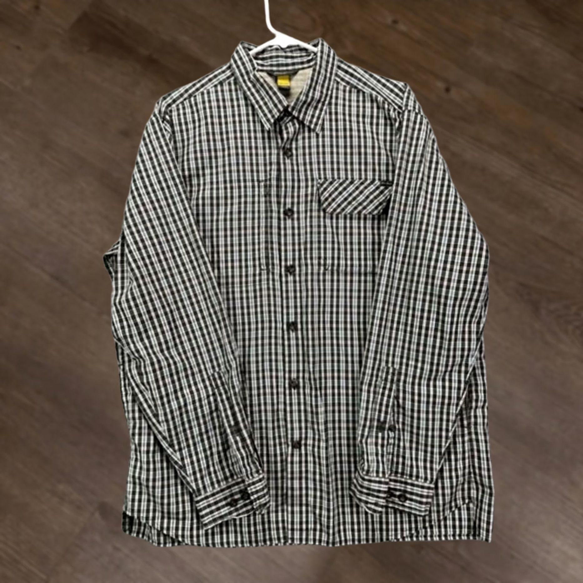 Eddie Bauer Eddie Bauer Travex Shirt Mens L Short Sleeve Plaid Button-Up Pocket Black Size US L / EU 52-54 / 3 - 1 Thumbnail