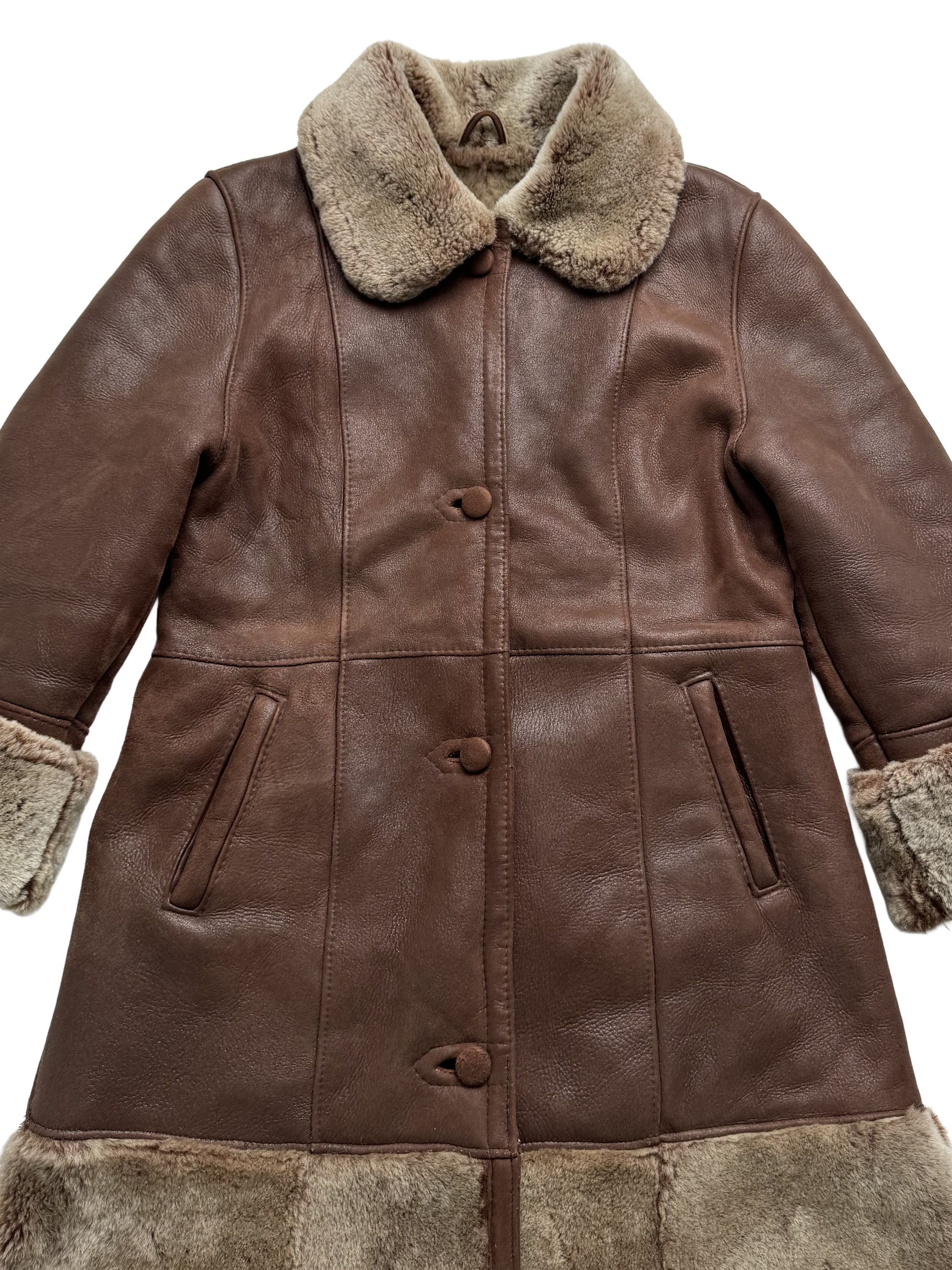 Vintage Vintage Real Sheepskin Coat Size L / US 10 / IT 46 - 6 Thumbnail