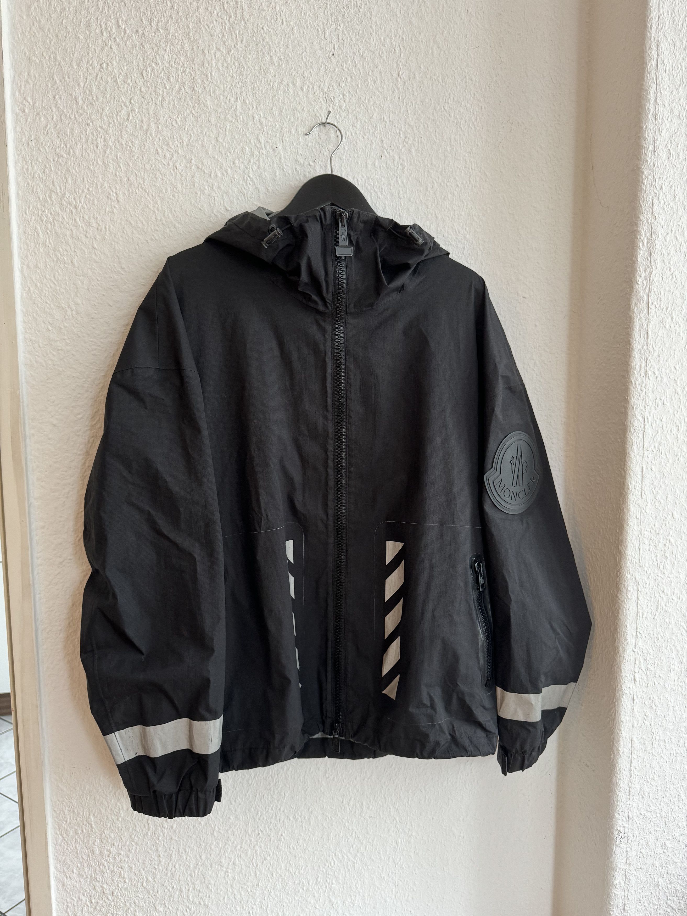 Moncler Off White Moncler x Off White Reflective Windbreaker Light Jacket Grailed