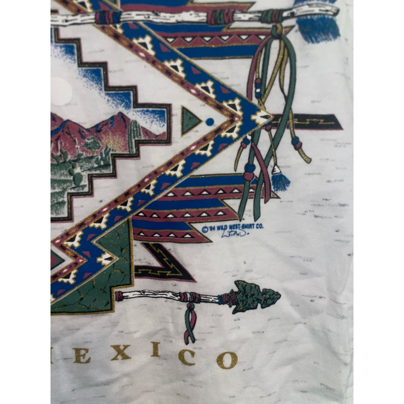 Vintage Vintage Santa Fe New Mexico Nature White Speckled Shirt Size US L / EU 52-54 / 3 - 5 Thumbnail