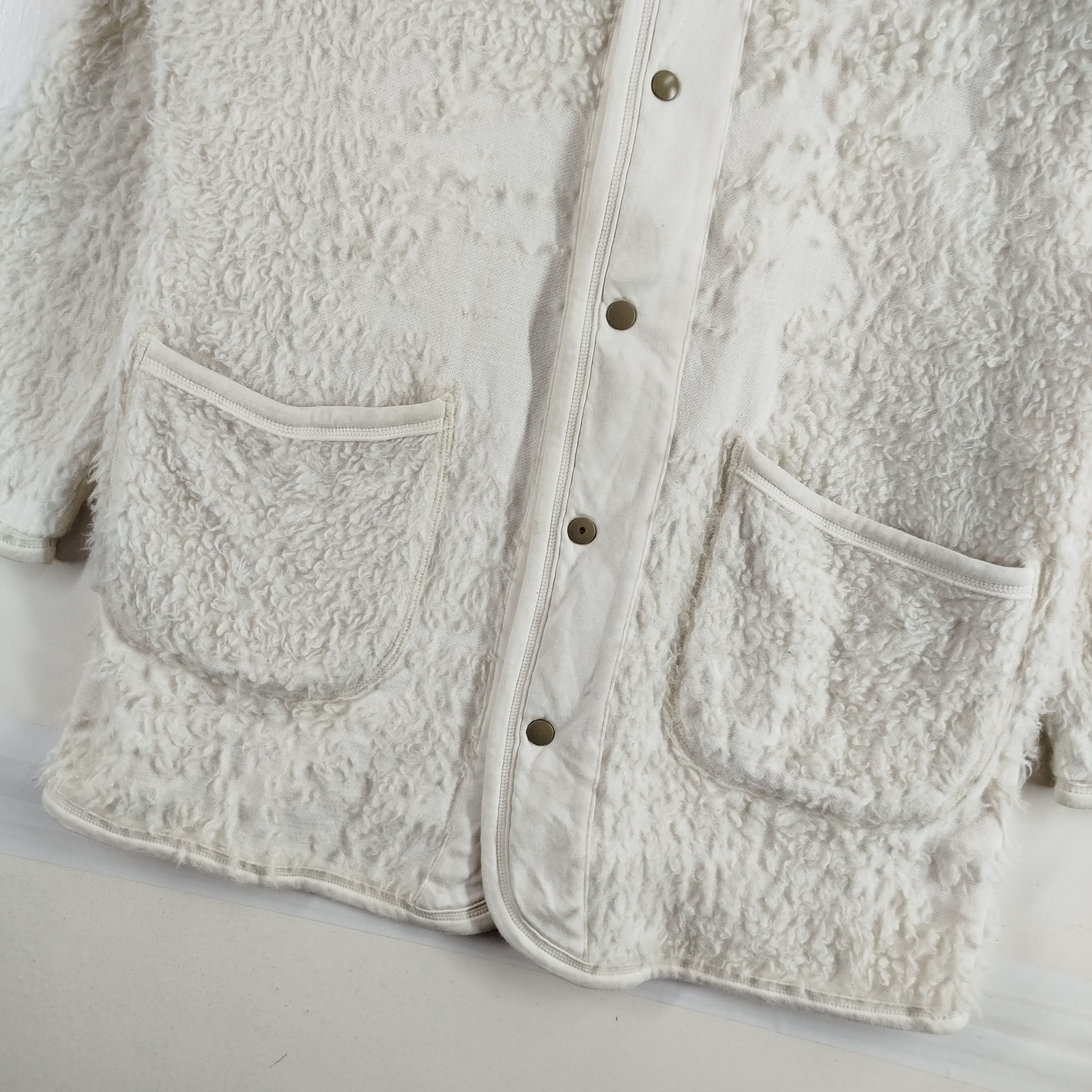 Japanese Brand Pristine Gents Cardigan Wool Sheep Organic Cotton Size L / US 10 / IT 46 - 3 Thumbnail