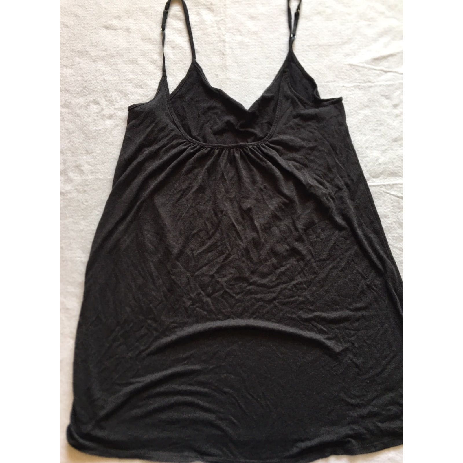 Vintage Josie Tank Top Women Tank M Black Trim Spaghetti Strap Cotton Blend Lace Camisole Casual Size M / US 6-8 / IT 42-44 - 5 Thumbnail