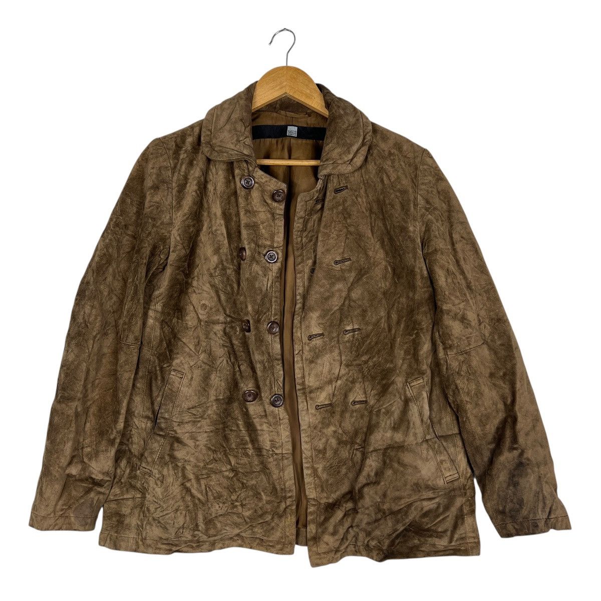 Marithe + Francois Girbaud MFG leather Double Breasted Jacket Size M / US 6-8 / IT 42-44 - 6 Thumbnail