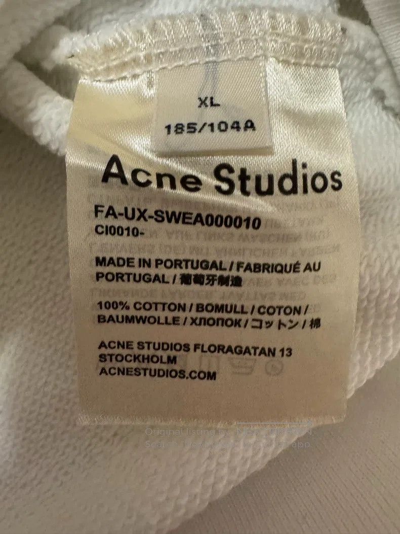 Acne Studios Acne Studios Face expression smiley sweatshirt women's men Size US XL / EU 56 / 4 - 4 Thumbnail