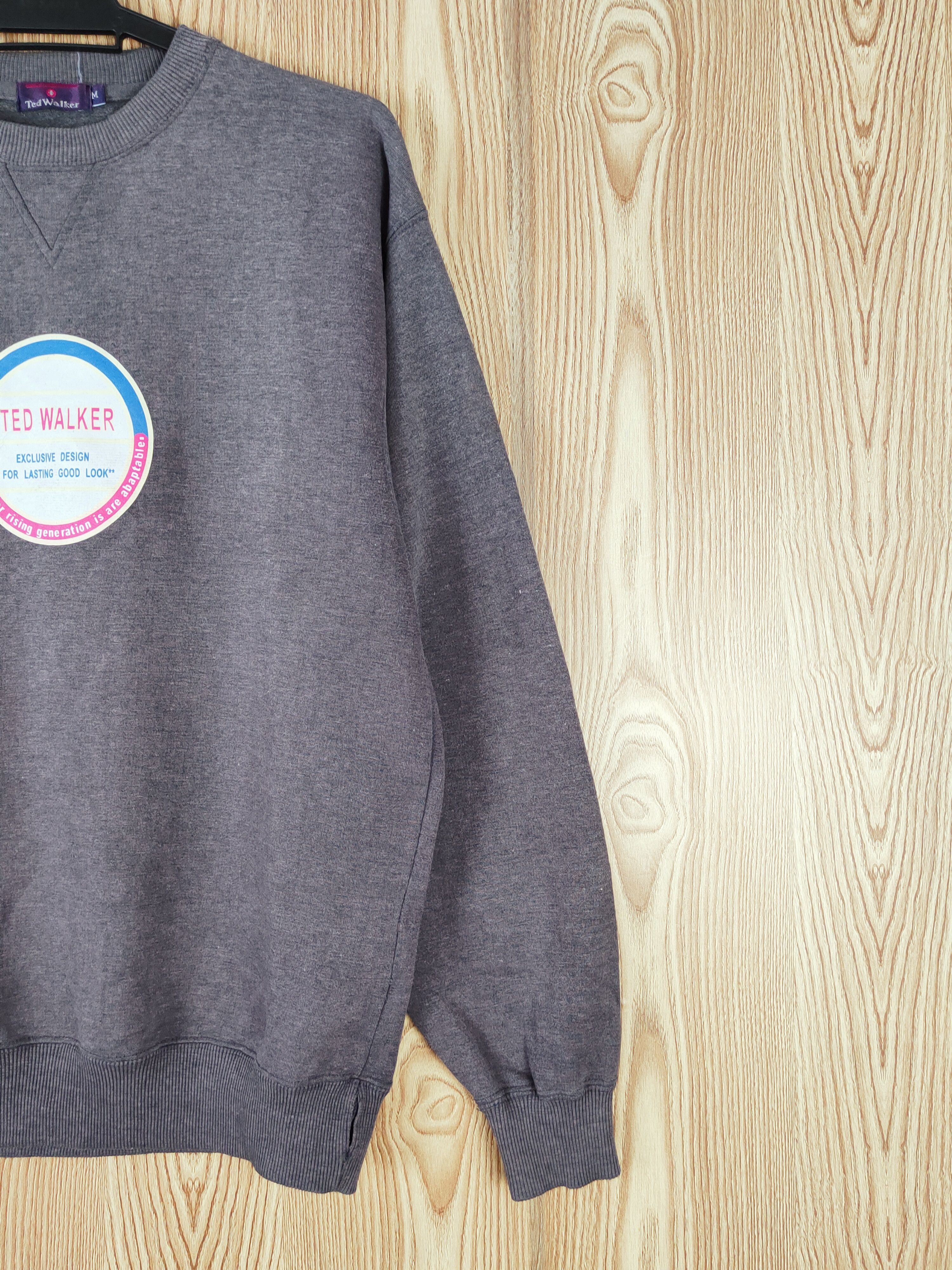 Japanese Brand × Vintage Very rare 🔥Ted Walker Dark Gray Sweatshirts Size US M / EU 48-50 / 2 - 6 Thumbnail