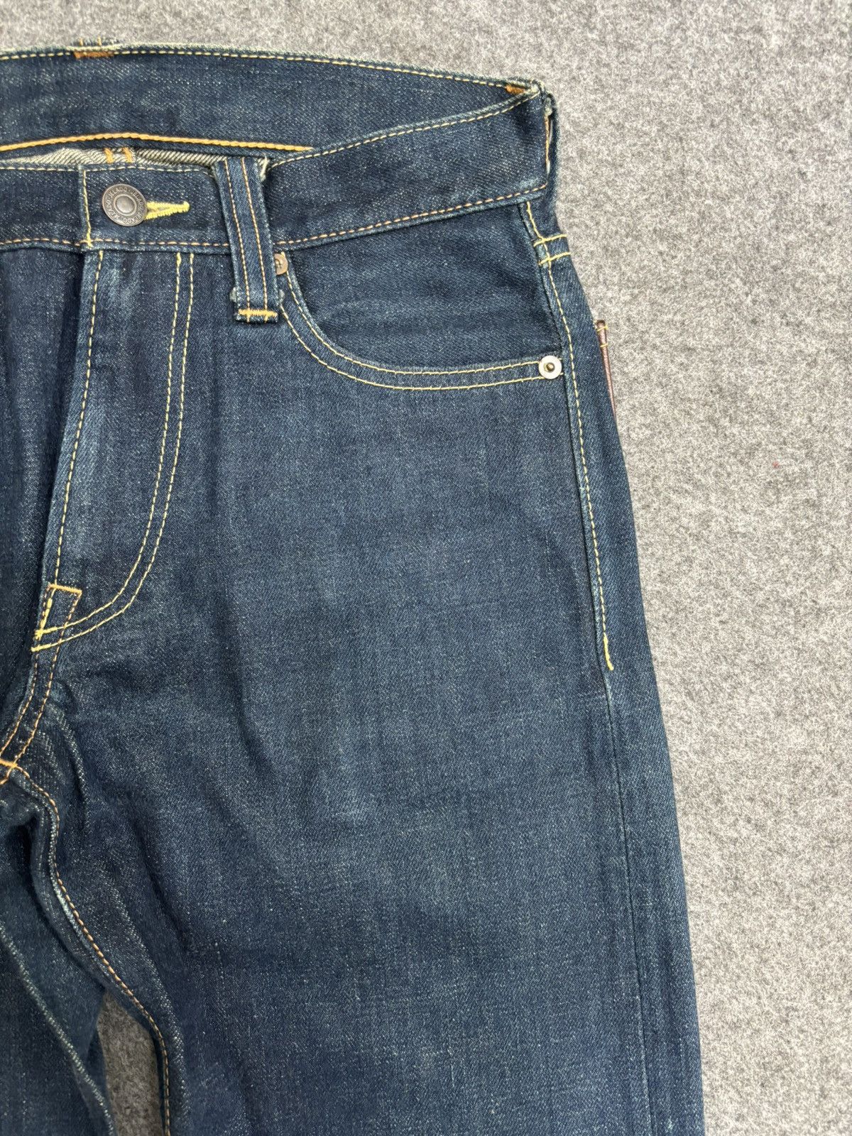 Jelado 💥Sturdy Flare💥Archival Jelado Japan Flare Biker Denim F603 Size US 27 - 5 Thumbnail