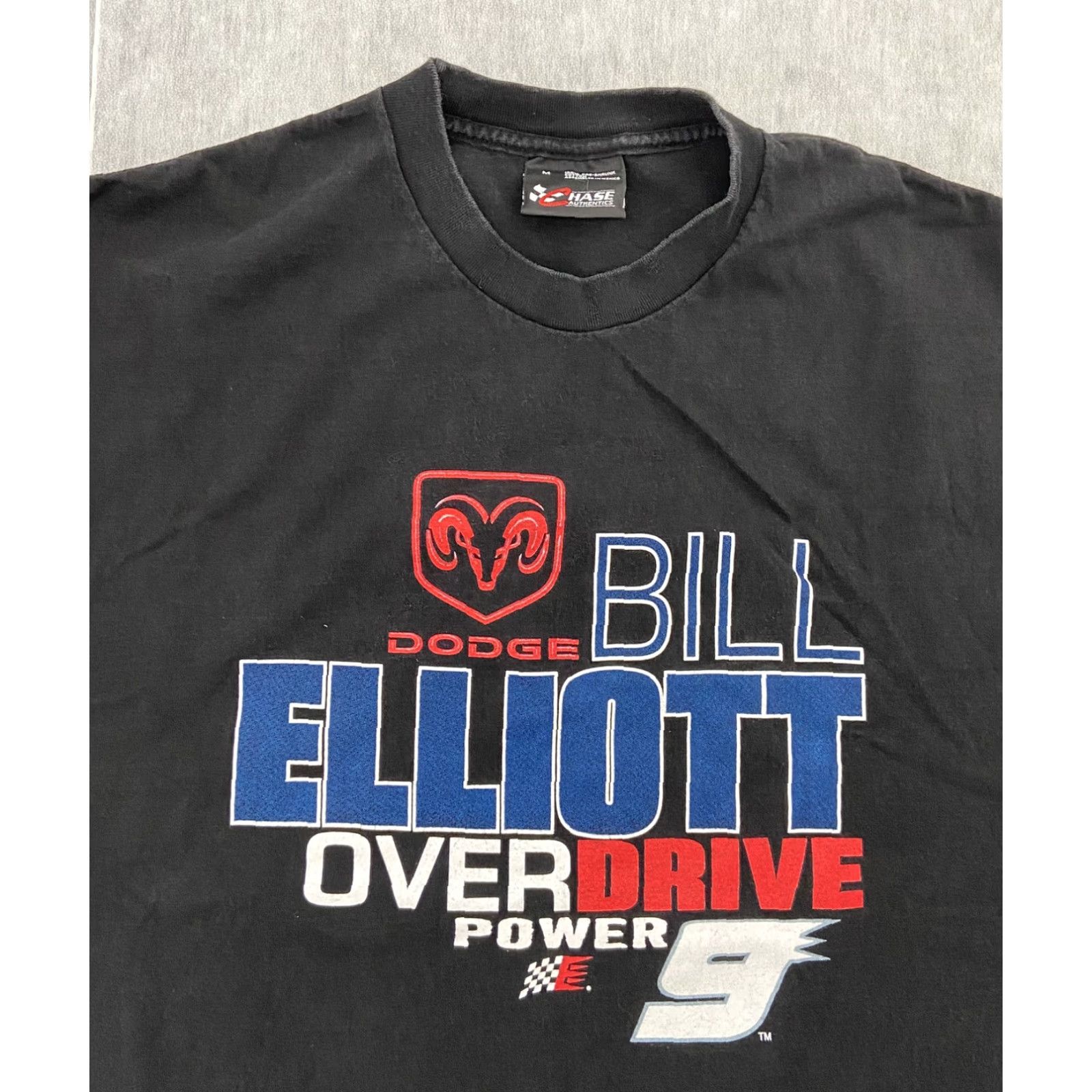 Chase Authentics VINTAGE Nascar Shirt Adult Medium Black Bill Elliott Chase Authentics Dual Print Shirt Size US M / EU 48-50 / 2 - 3 Thumbnail