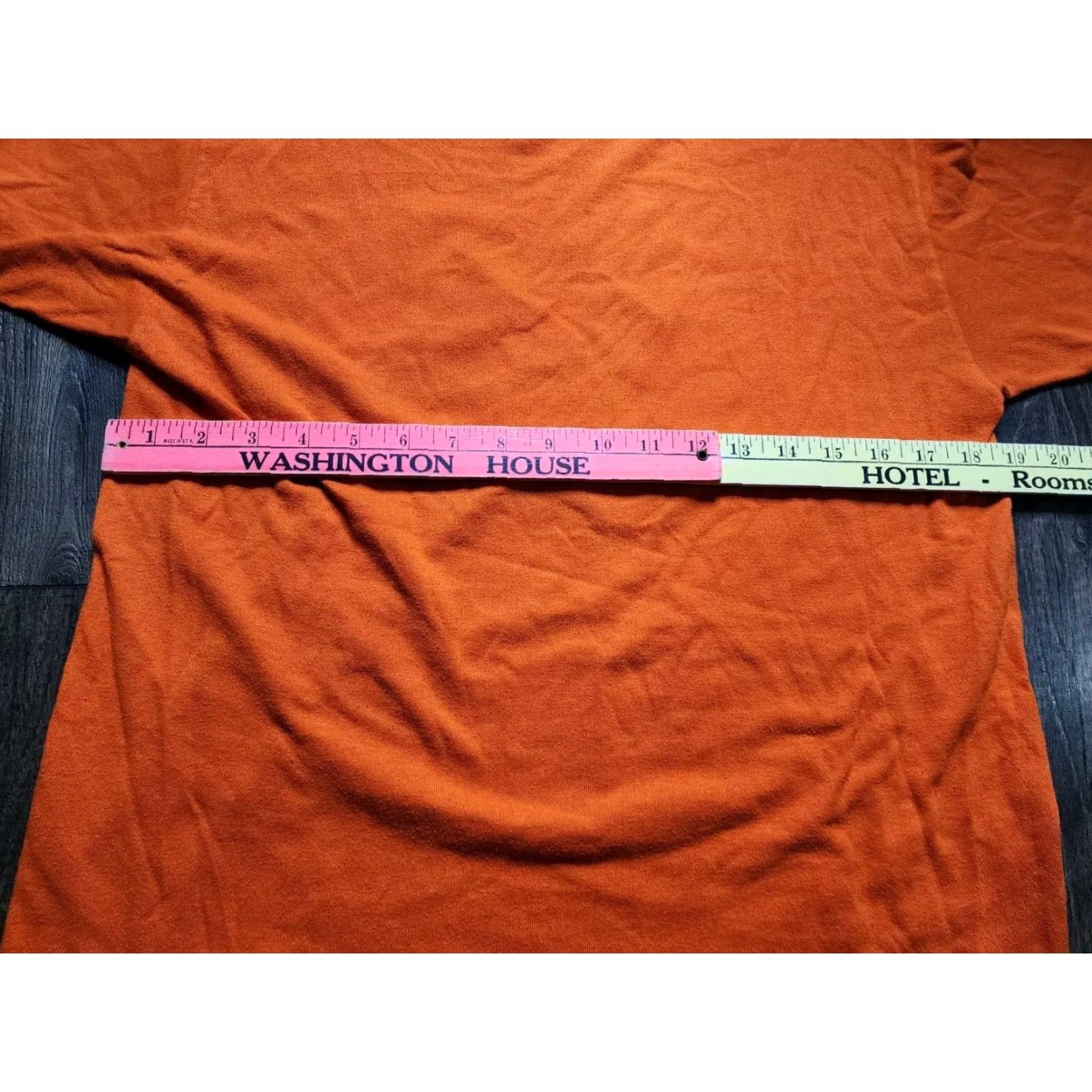 Mulberry VINTAGE Mulberry FL Hawks Middle School Mens L Orange Short Sleeve T Shirt Single Stitch Crew Neck Size US L / EU 52-54 / 3 - 3 Thumbnail