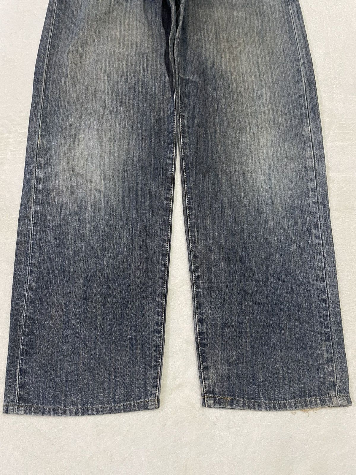Japanese Brand Vintage Wrangler Baggy Faded Denim Jeans Size US 34 / EU 50 - 3 Thumbnail