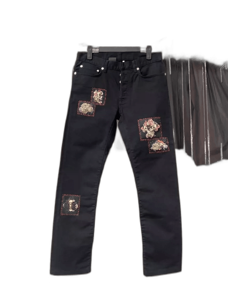 Dior Dior Jeans with Floral Embroidery-yf Size US 29 - 1 Thumbnail