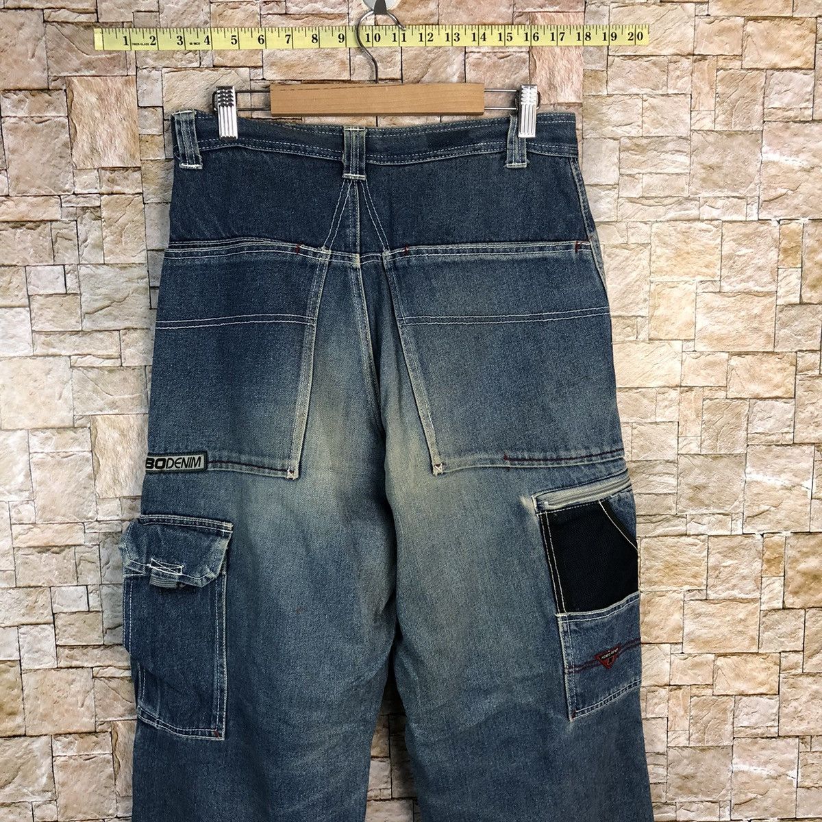 Hobo Hobo Blue Denim utility Cargo Multipocket Pants #A433 Size US 30 / EU 46 - 18 Thumbnail