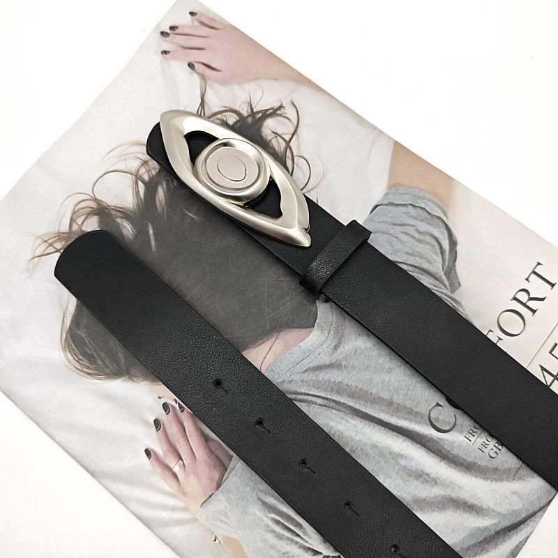 Designer Retro Vintage Belt Riveted Belts Menswear Accessories Size ONE SIZE - 3 Thumbnail