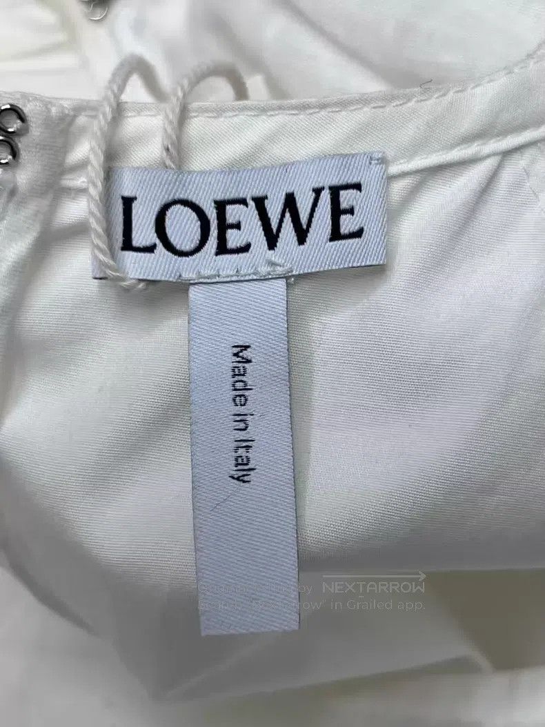 Loewe Loewe Fairies Series White Asymmetrical Waistline Dress Size S / US 4 / IT 40 - 3 Thumbnail