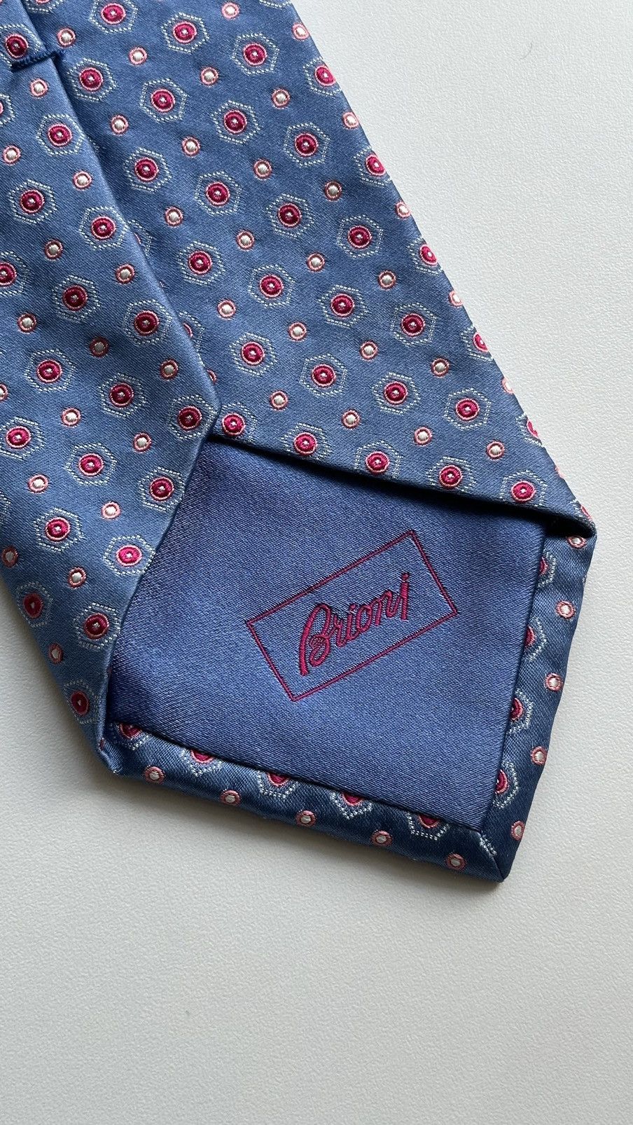 Brioni Brioni Men Blue Classic Tie HandMade In Italy 100% Silk Size ONE SIZE - 2 Thumbnail
