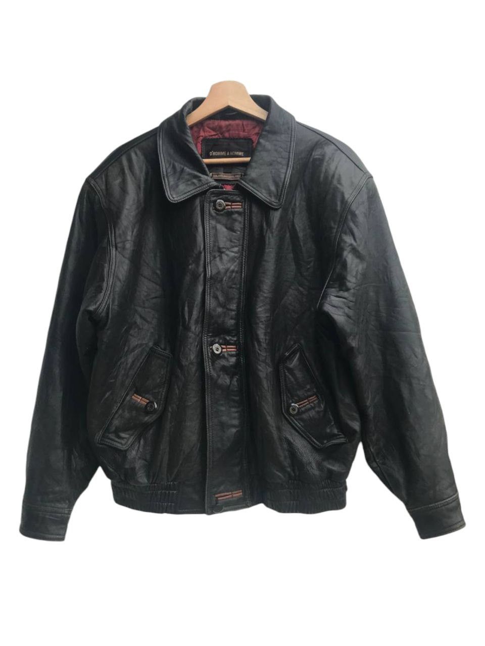 Leather Vintage D’homme A Homme Leather Jacket Size US L / EU 52-54 / 3 - 1 Thumbnail