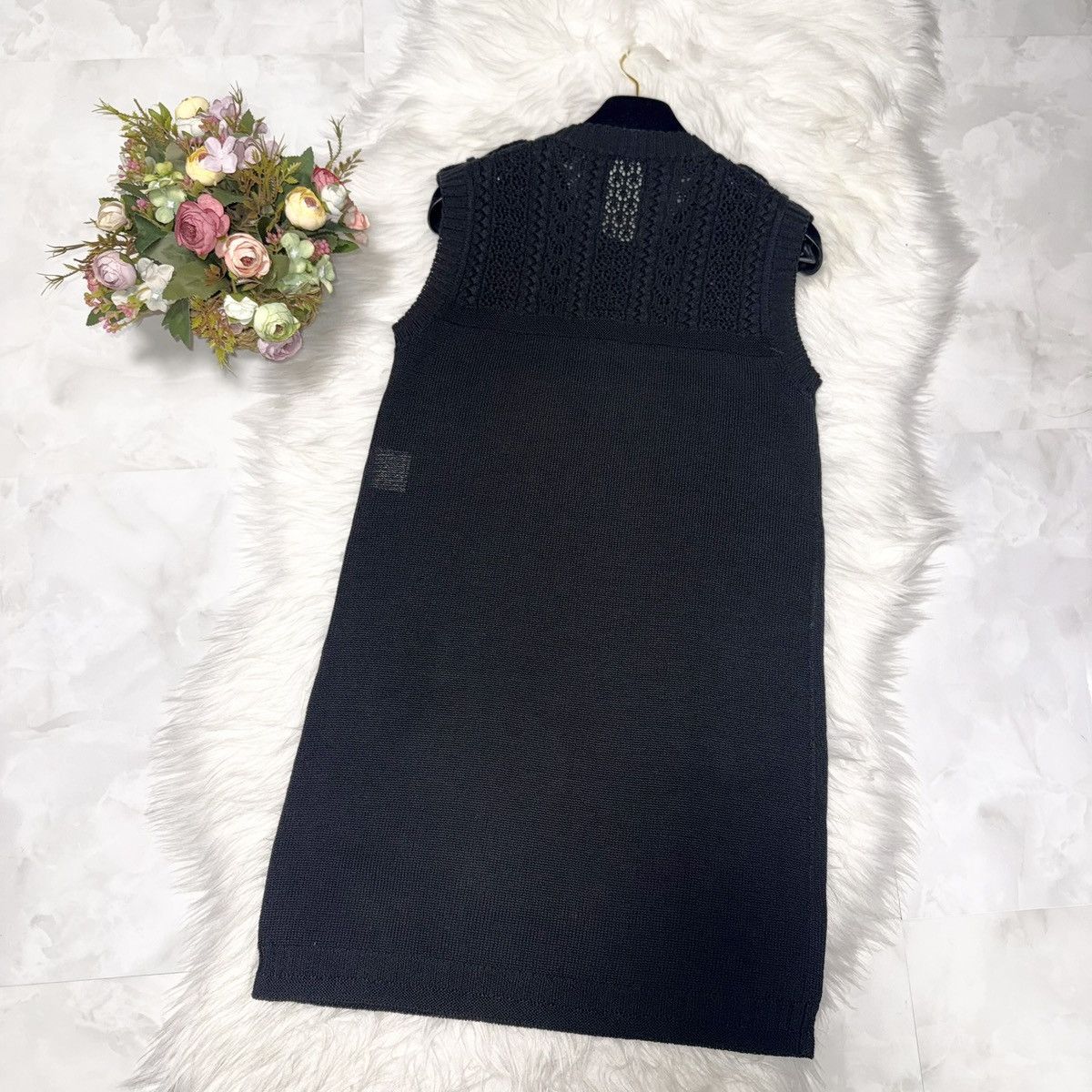 Chanel Authentic Chanel COCO Embroidery Lace Knit Dress 34 Black Size XXS / US 00 / IT 34 - 3 Thumbnail