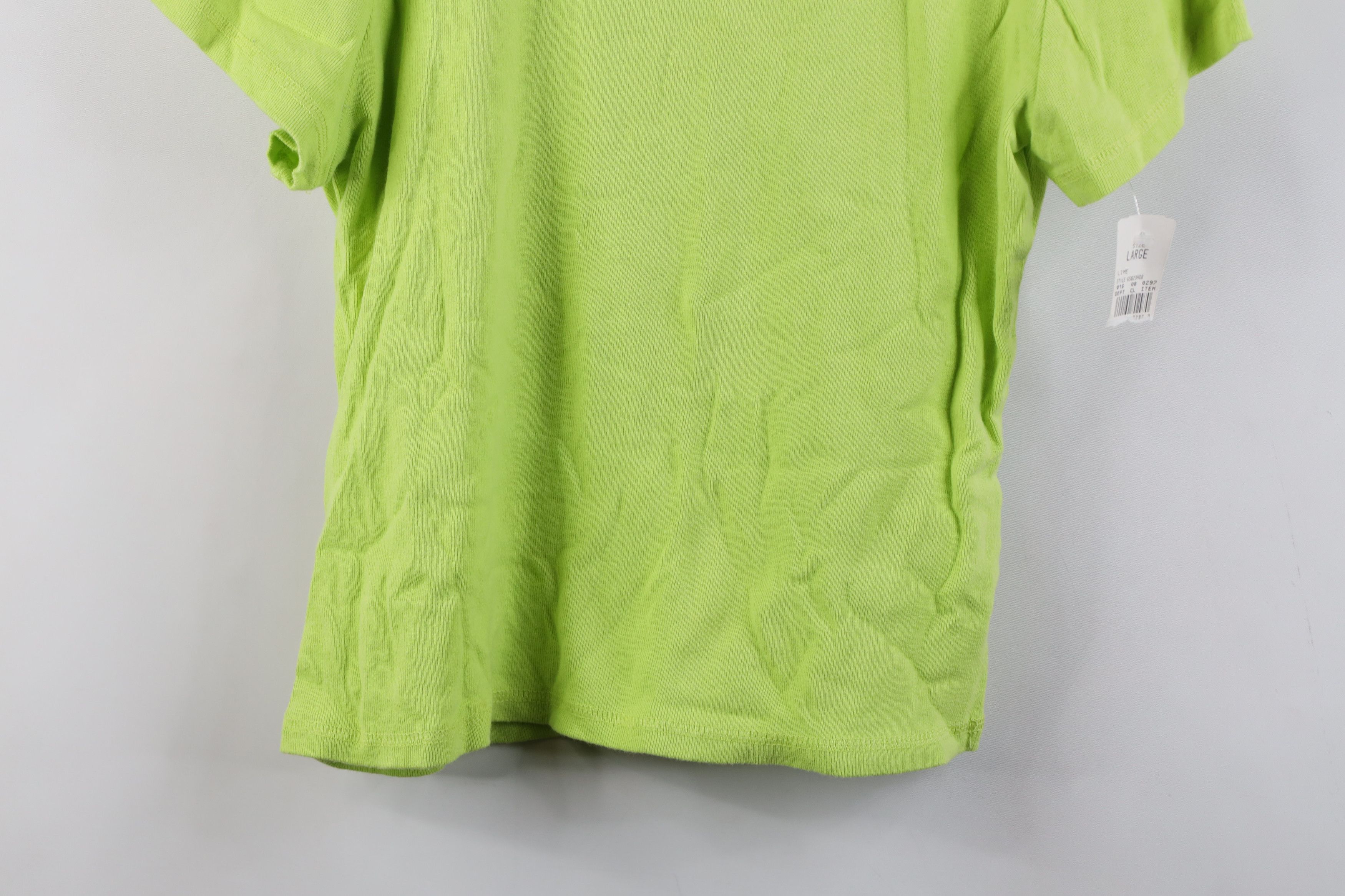 Vintage Deadstock Vintage 90s Y2K Babydoll Ribbed Knit T-Shirt USA Size L / US 10 / IT 46 - 3 Thumbnail