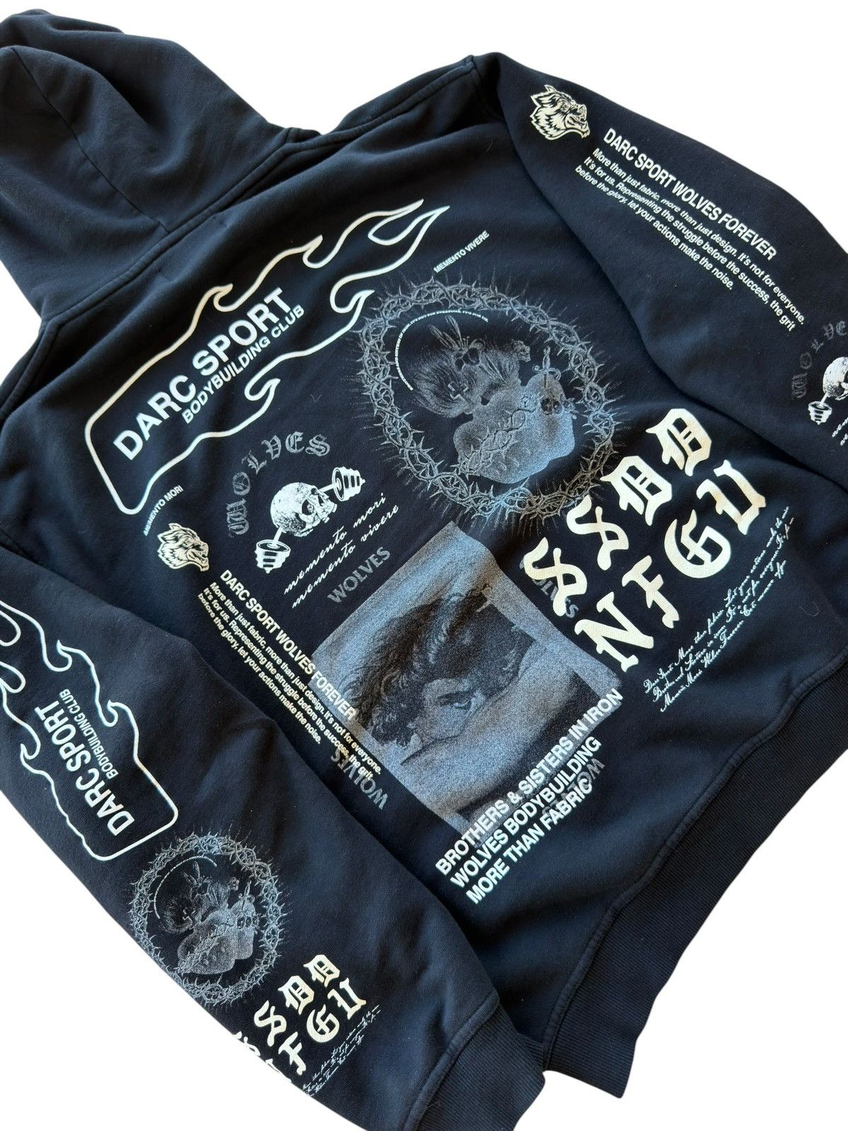 Darc Sport *RARE* Darc Sport Memento Mori NFGU Bodybuilding club hoodie Size US XL / EU 56 / 4 - 15 Thumbnail