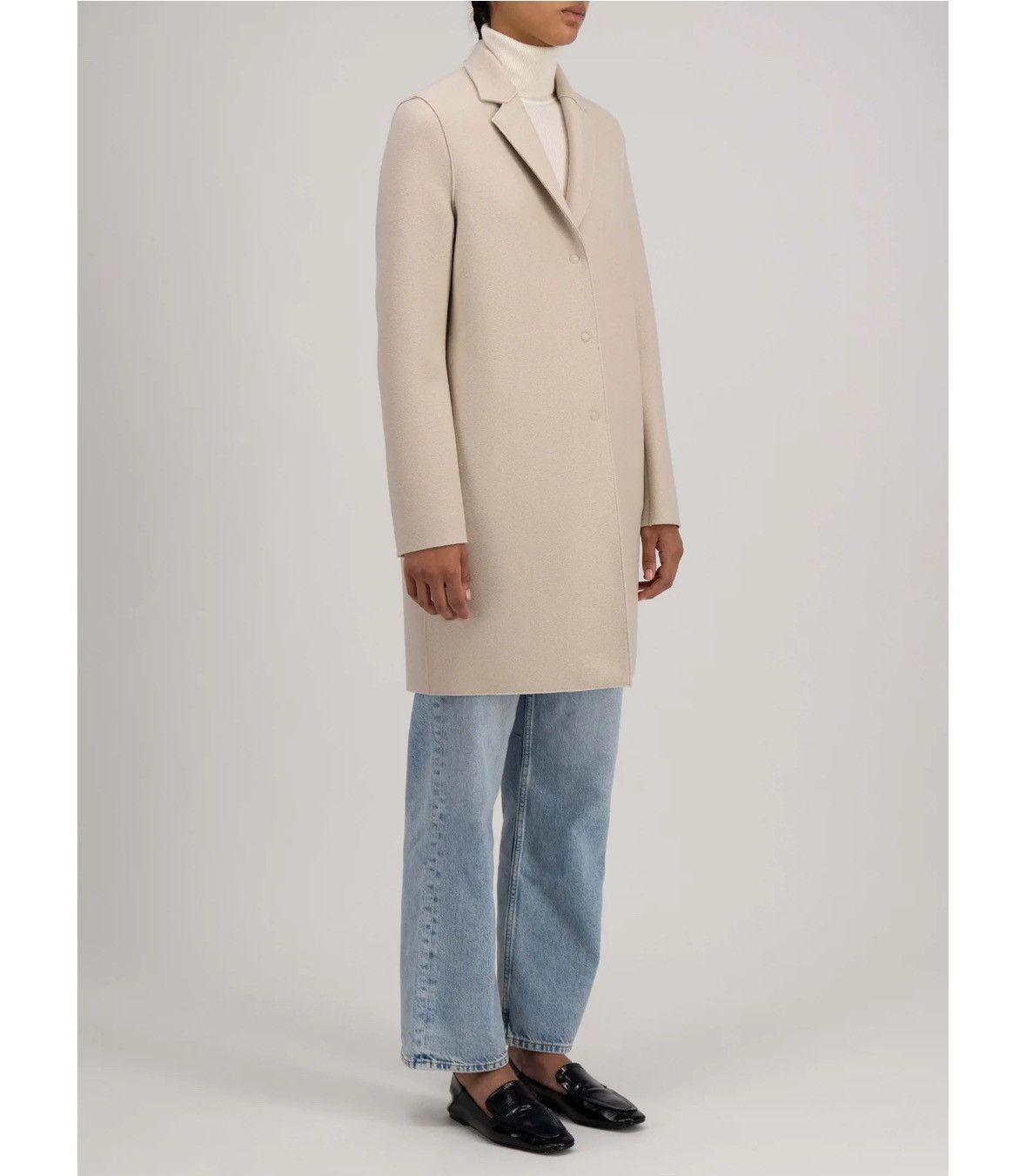 Harris Wharf London Harris Wharf London IT44 A1301MLK coat wool jacket button up Size M / US 6-8 / IT 42-44 - 24 Thumbnail
