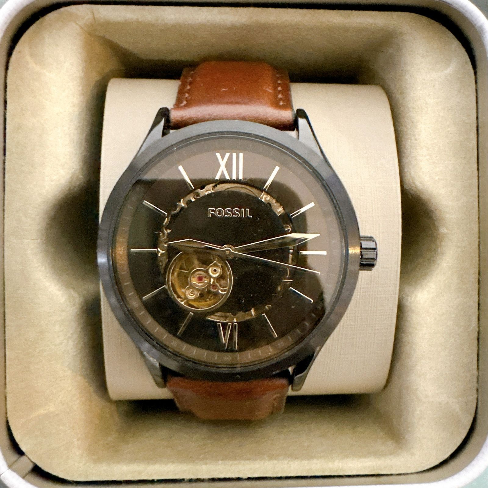 Fossil Fossil BQ2651 Fenmore Automatic Brown Leather Watch Size ONE SIZE - 2 Thumbnail