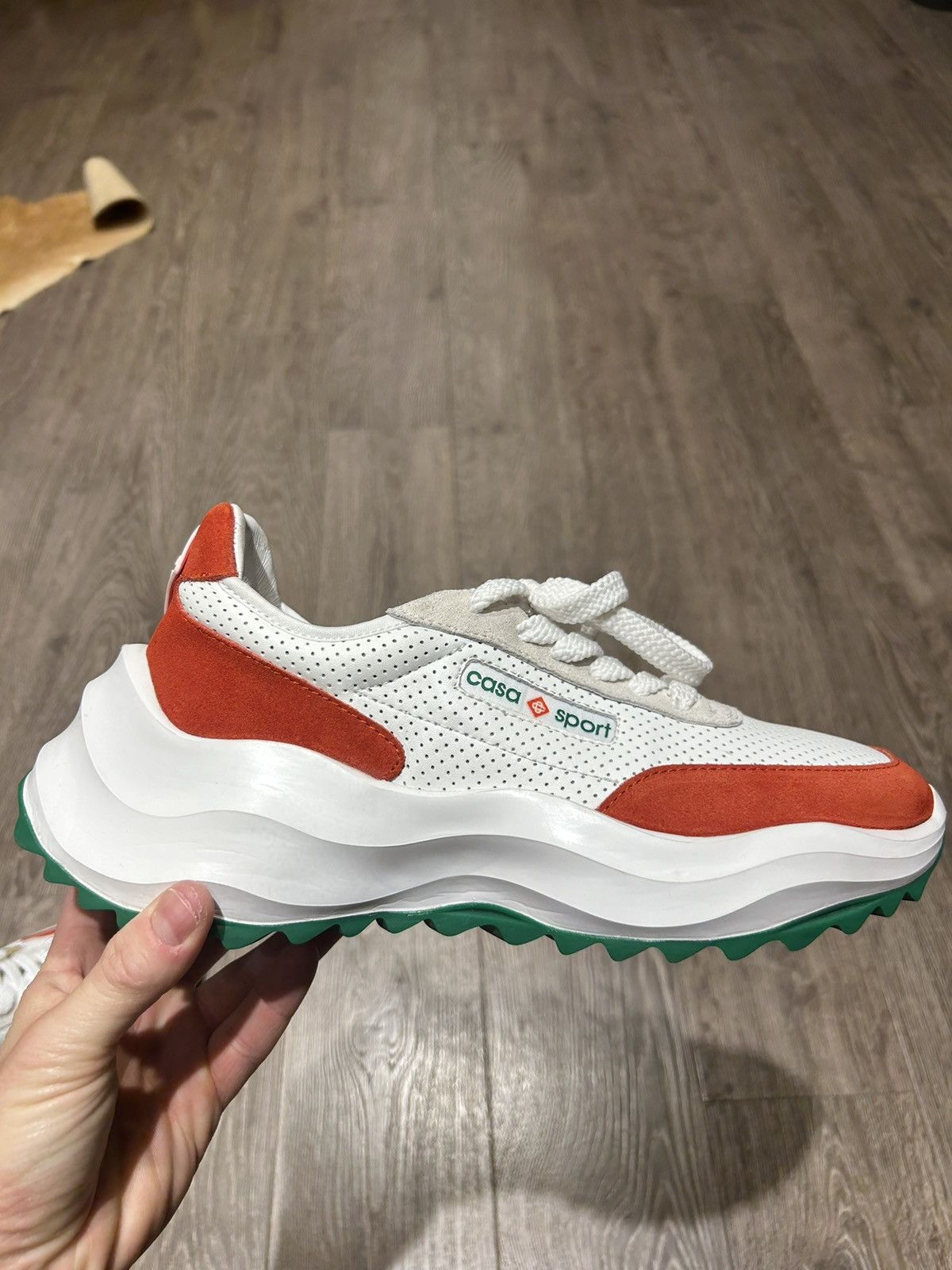 image of Men’S Casablanca Atlantis Sneakers Size 8.5 in White, Men's