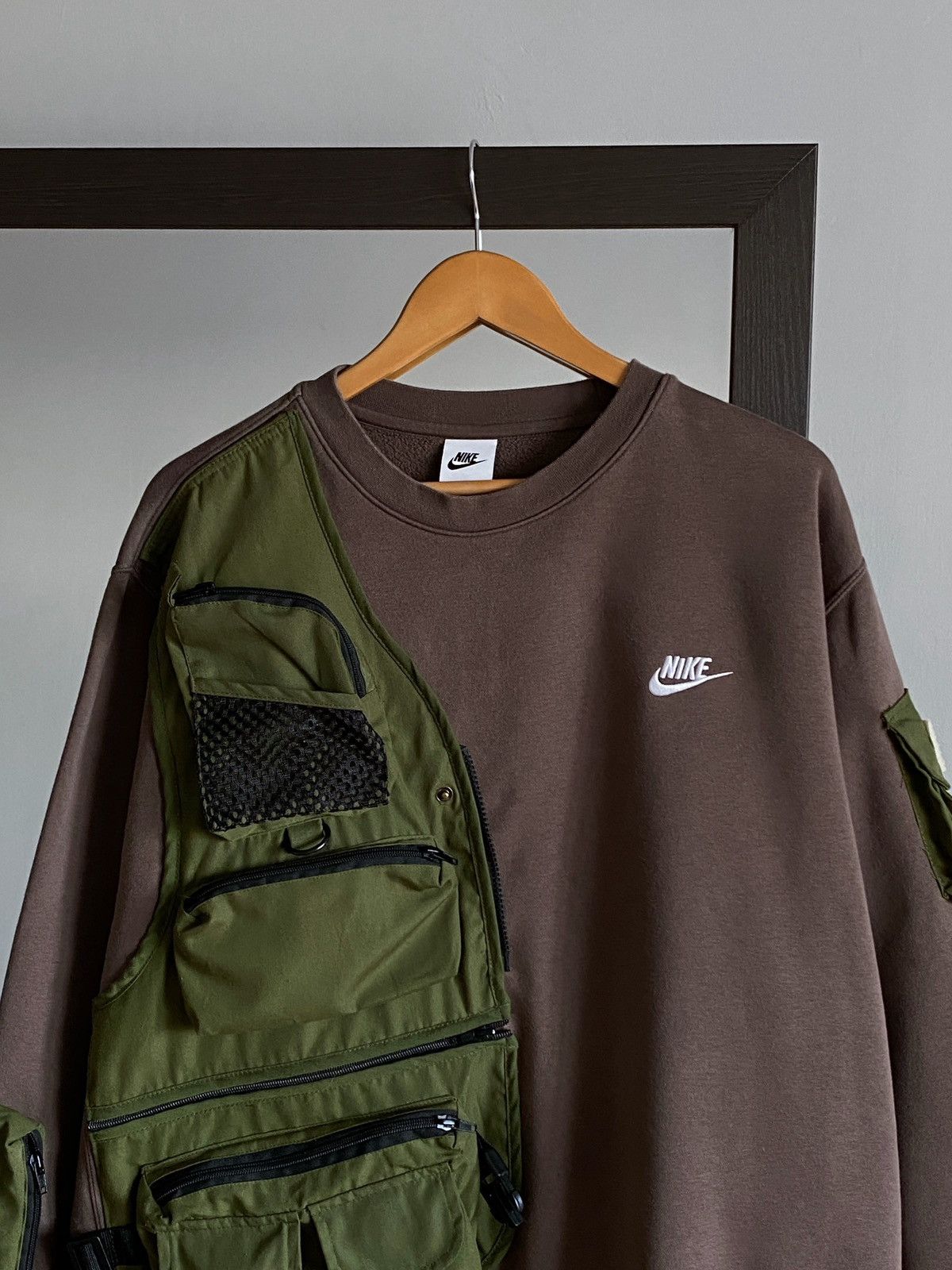 Nike Reworked west multipocket sweatshirt 🟤 Size US XL / EU 56 / 4 - 3 Thumbnail