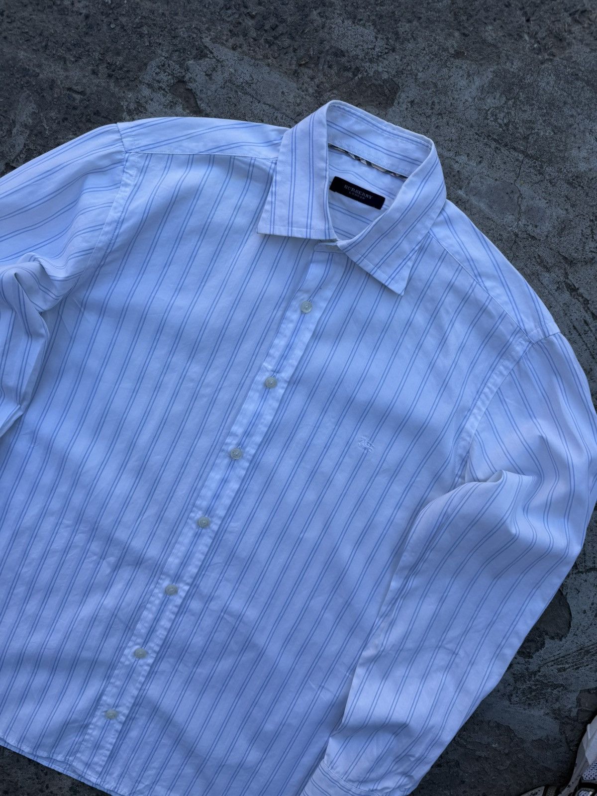 Burberry Vintage Y2K Burberry Old Many Line Casual Shirt Button Up Size US S / EU 44-46 / 1 - 10 Thumbnail