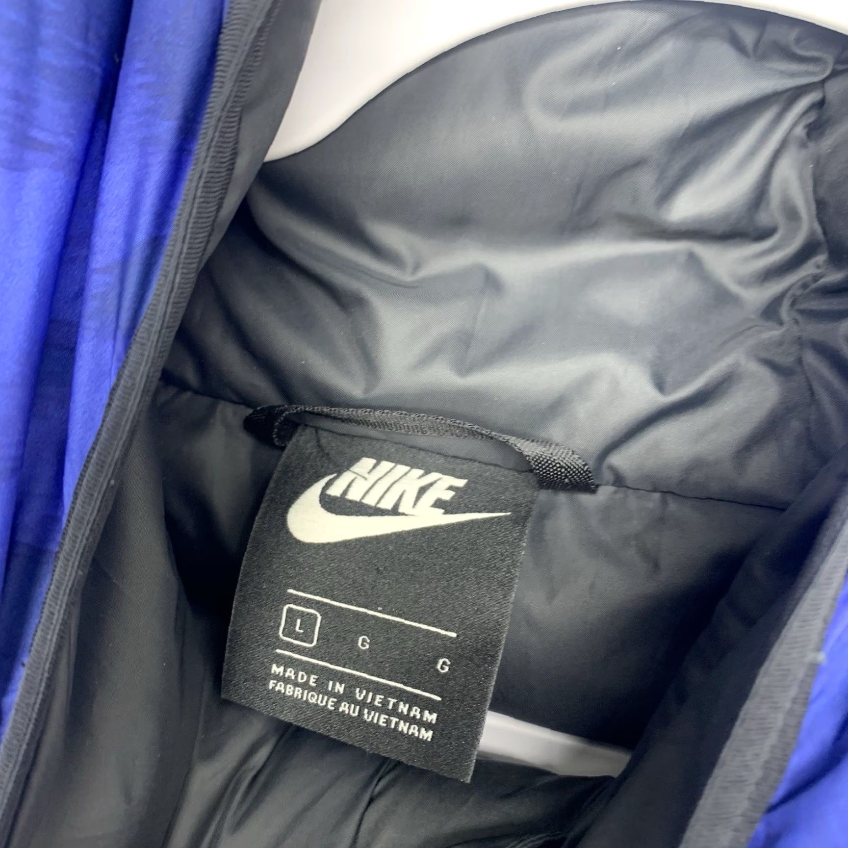 Nike Nike Shield Down-Fill Jacket Mens Large Windrunner Blue Full Zip Hooded Insulated Softshell Size US L / EU 52-54 / 3 - 3 Thumbnail