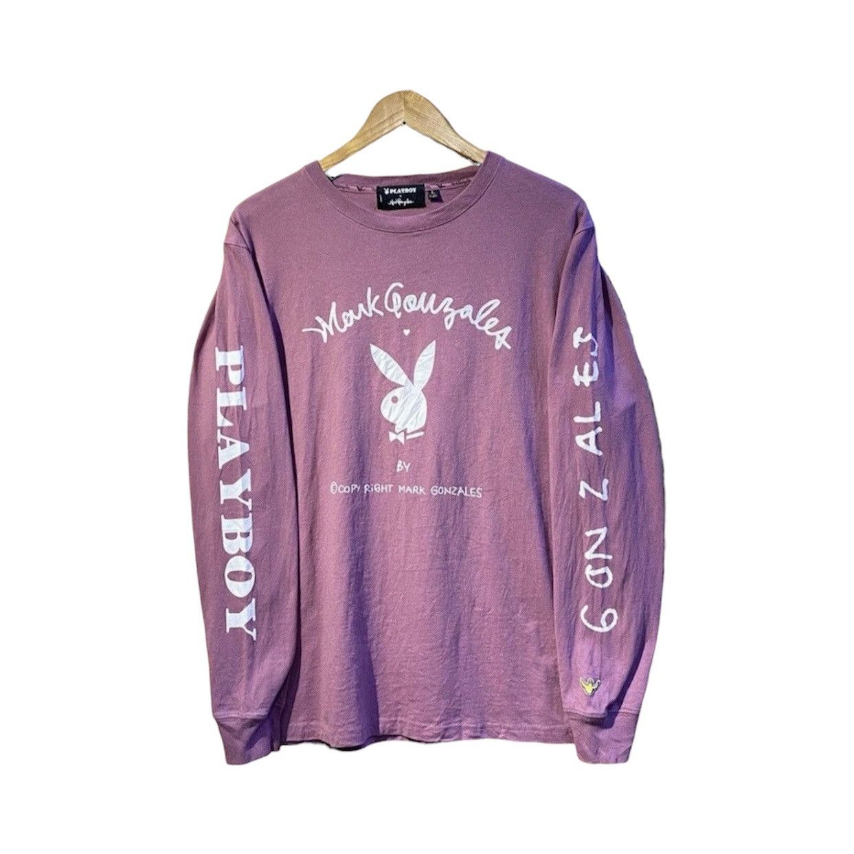Playboy RARE Mark Gonzales x Playboy Archive Spellout Long Sleeve Size US L / EU 52-54 / 3 - 1 Thumbnail