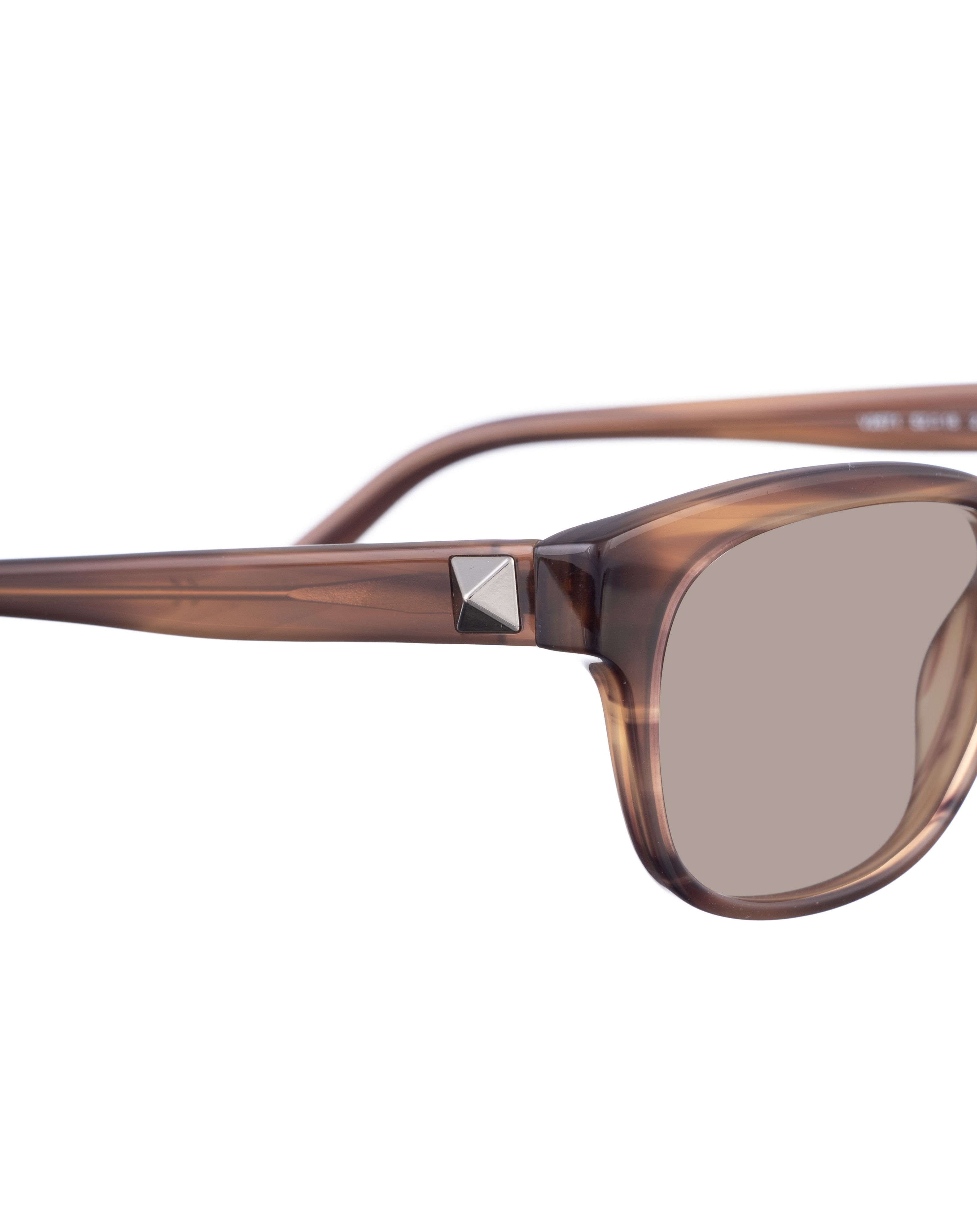 Valentino Valentino 00s Brown Nerdy Sunglasses with Studs Size ONE SIZE - 1 Thumbnail