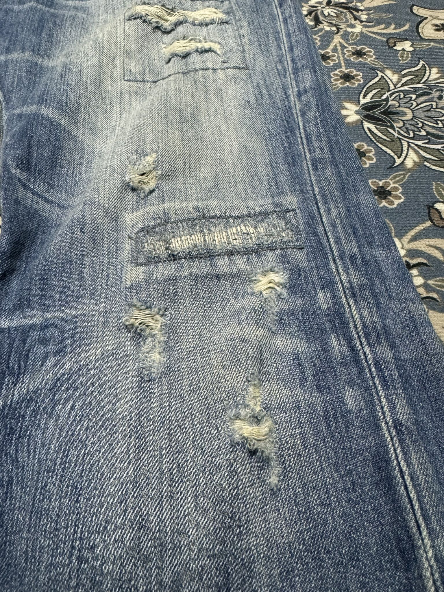 20471120 × Beauty Beast × Boycott Japanese Brand Boycott Distressed Denim Jeans Size US 32 / EU 48 - 5 Thumbnail