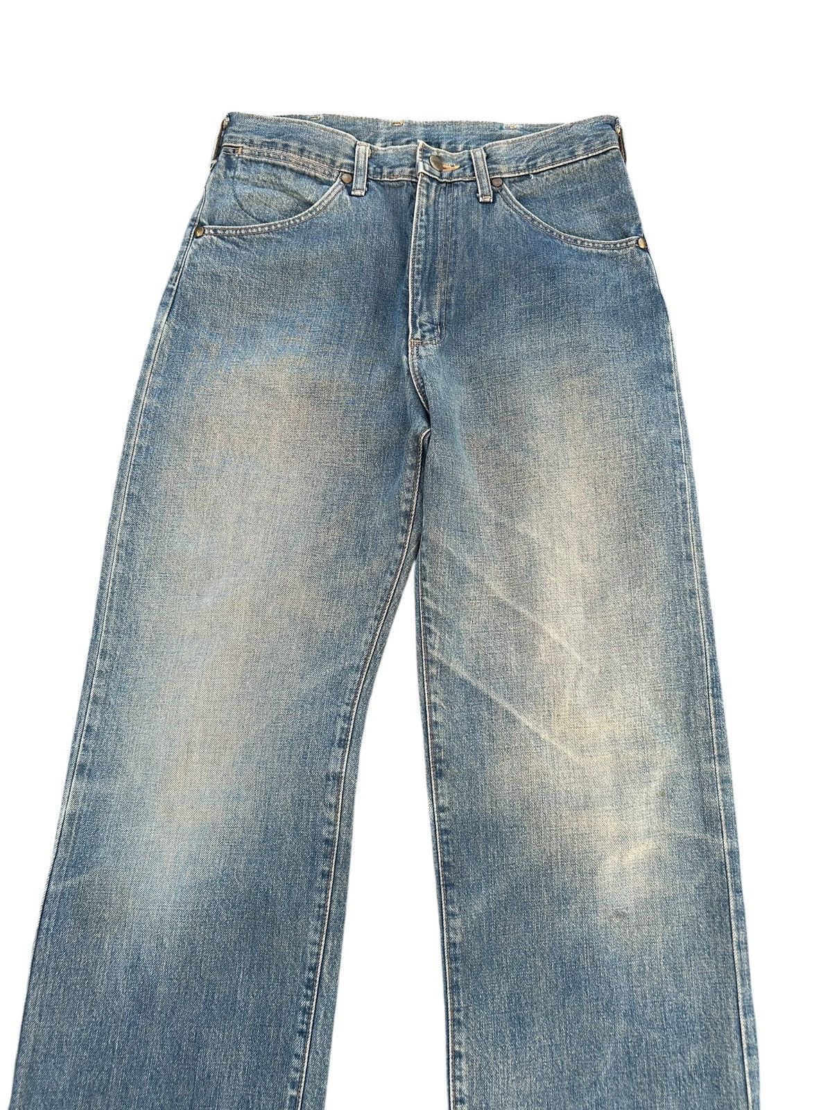 Japanese Brand × Vintage × Wrangler Wrangler Selvedge Baggy Distressed Denim Jeans Size US 30 / EU 46 - 4 Thumbnail