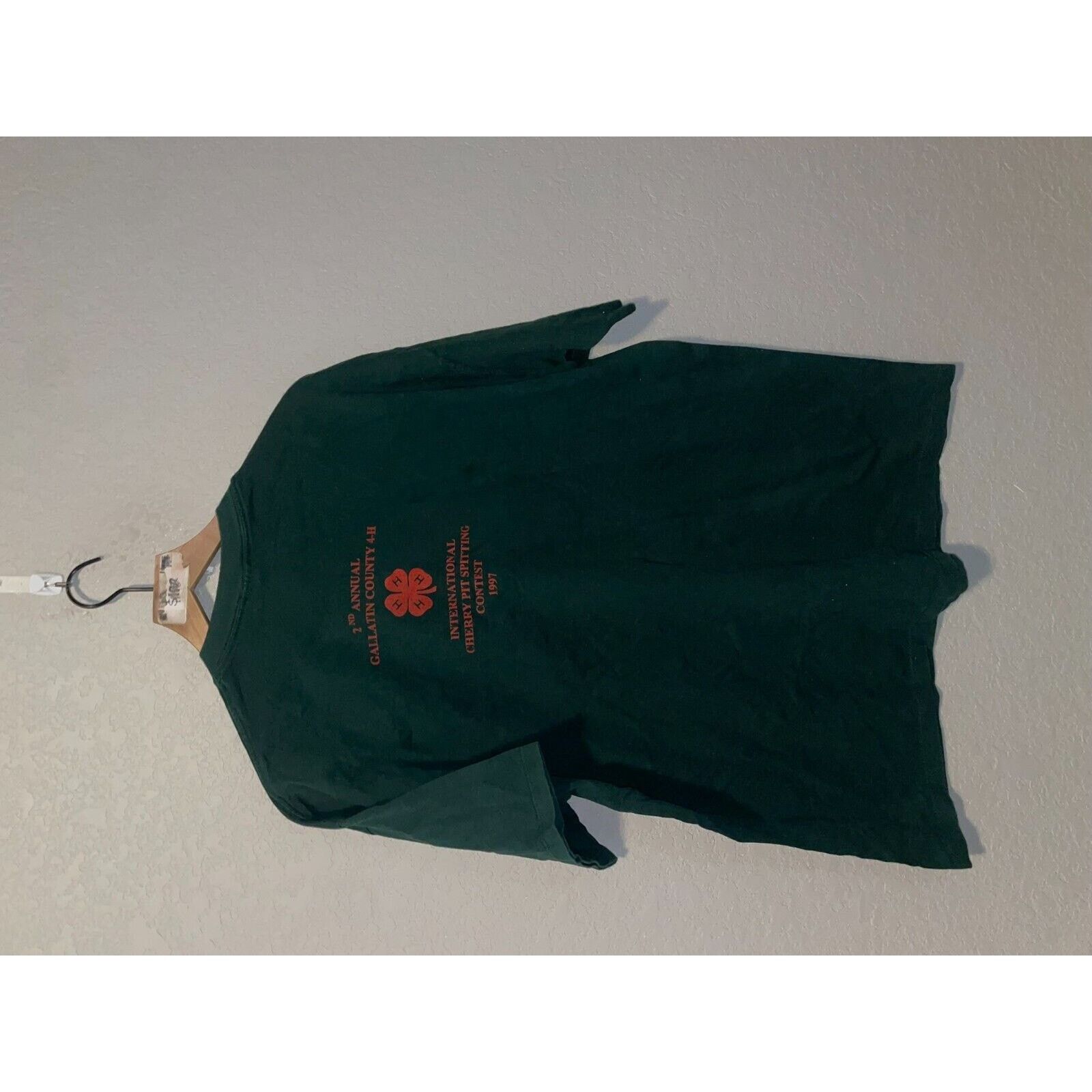 Jerzees 1997 Spit Happens Cherry Pit Spitting Contest Shirt 90s XL Size US XL / EU 56 / 4 - 5 Thumbnail