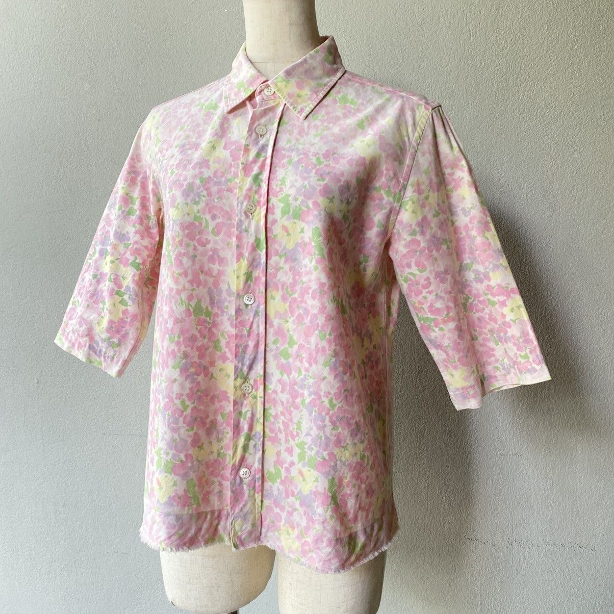 Comme des Garcons COMME des GARÇONS Pastel Floral Button Shirt Size M / US 6-8 / IT 42-44 - 16 Thumbnail
