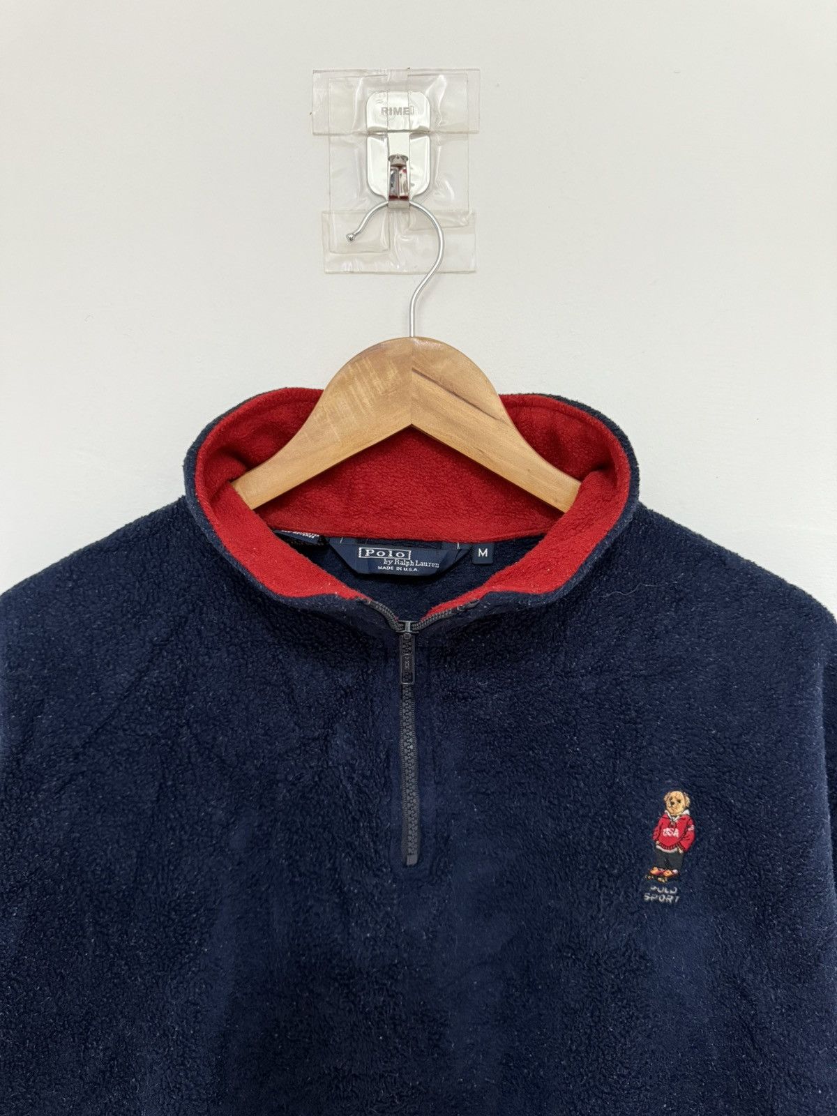 Polo Ralph Lauren Vintage Polo Ralph Lauren Dark Blue Fleece Half Zipper Shirt Size US M / EU 48-50 / 2 - 3 Thumbnail