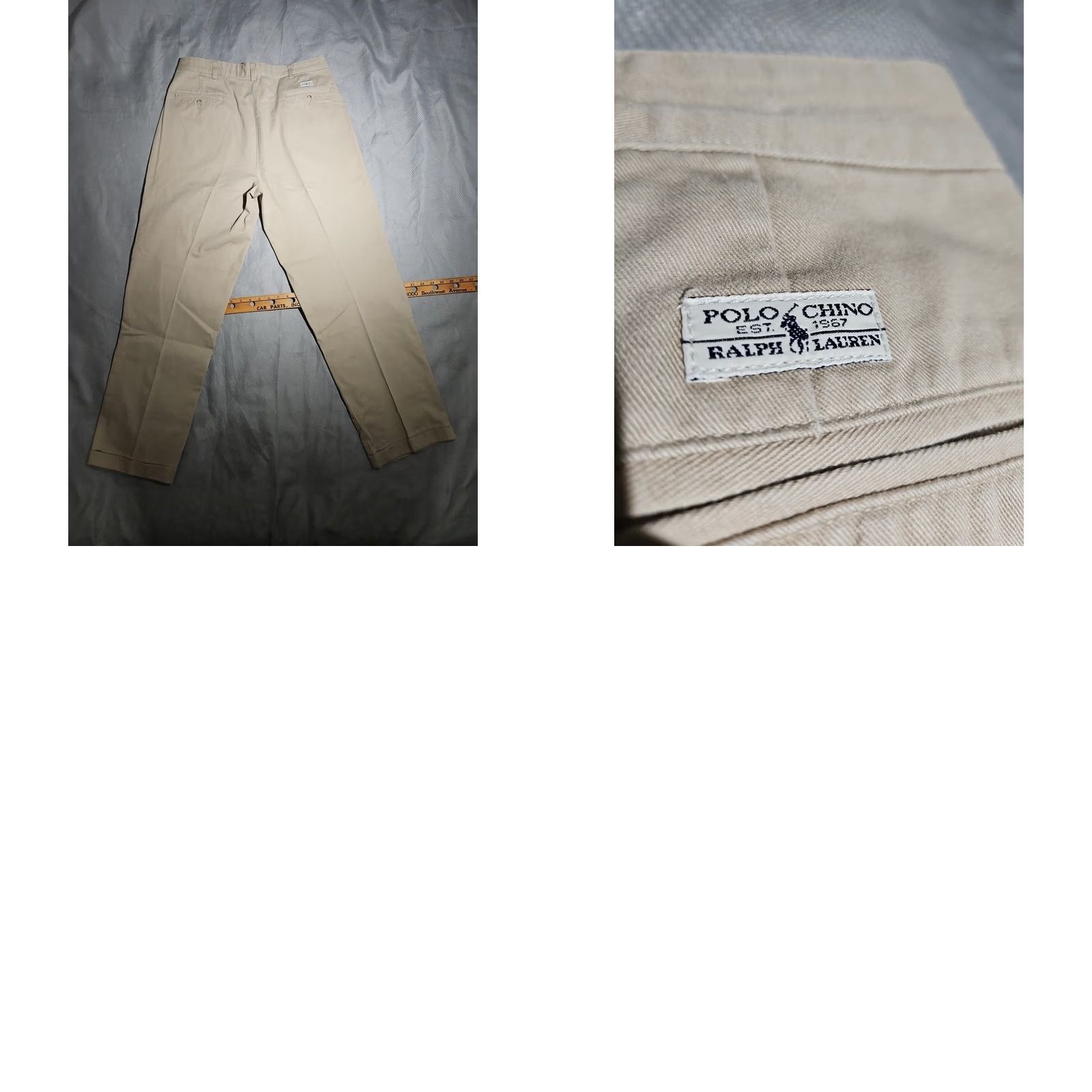 Polo Ralph Lauren VINTAGE Polo Ralph Lauren Mens Pants 36x34 Beige Khaki Flat Chino Tan Trousers Polo Ralph Lauren Mens Pants 36x34 Beige Khaki Flat Chino Tan Trousers Size US M / EU 48-50 / 2 - 9 Thumbnail